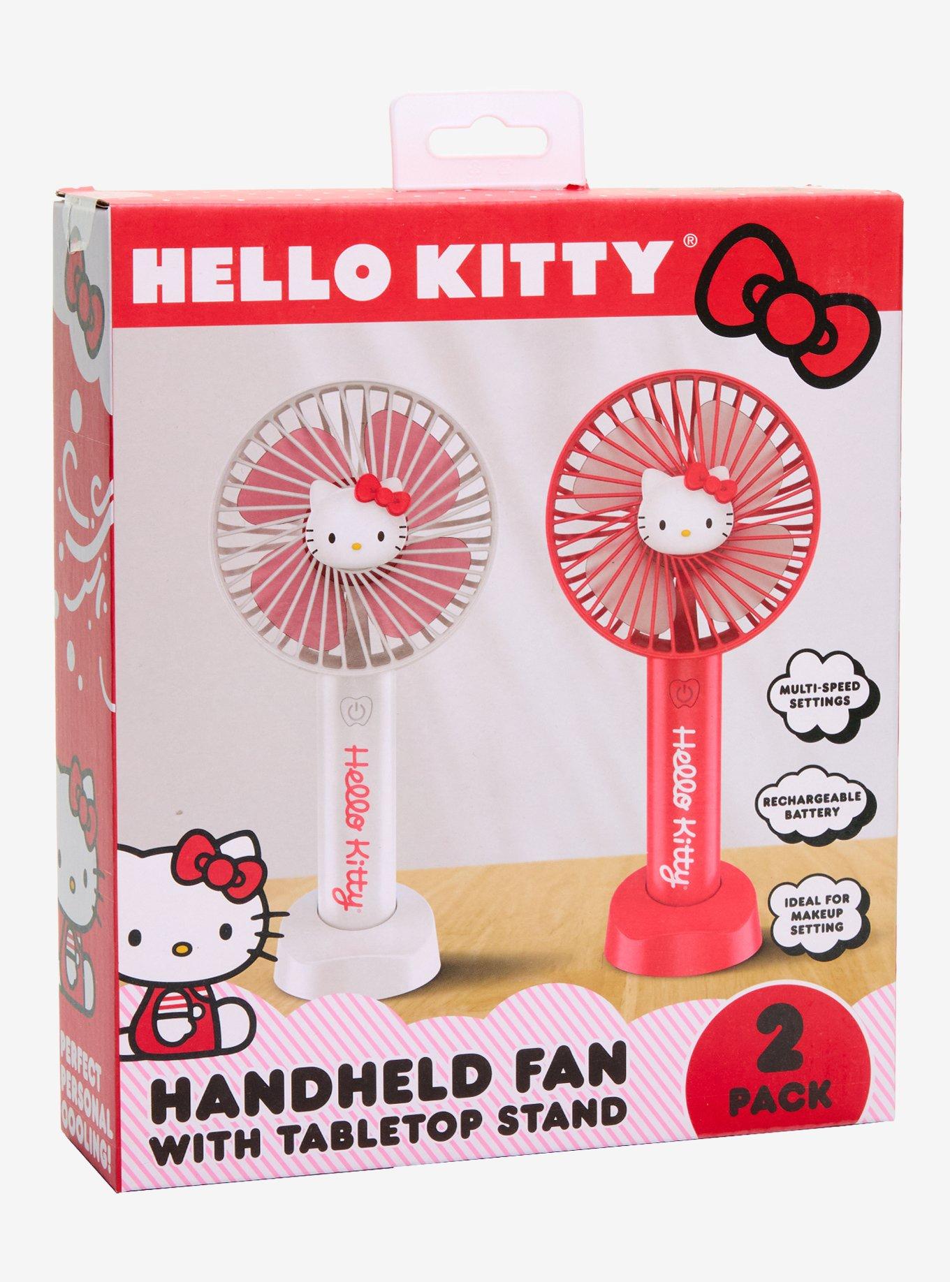 Hello Kitty Handheld Fan With Stand Set, , alternate