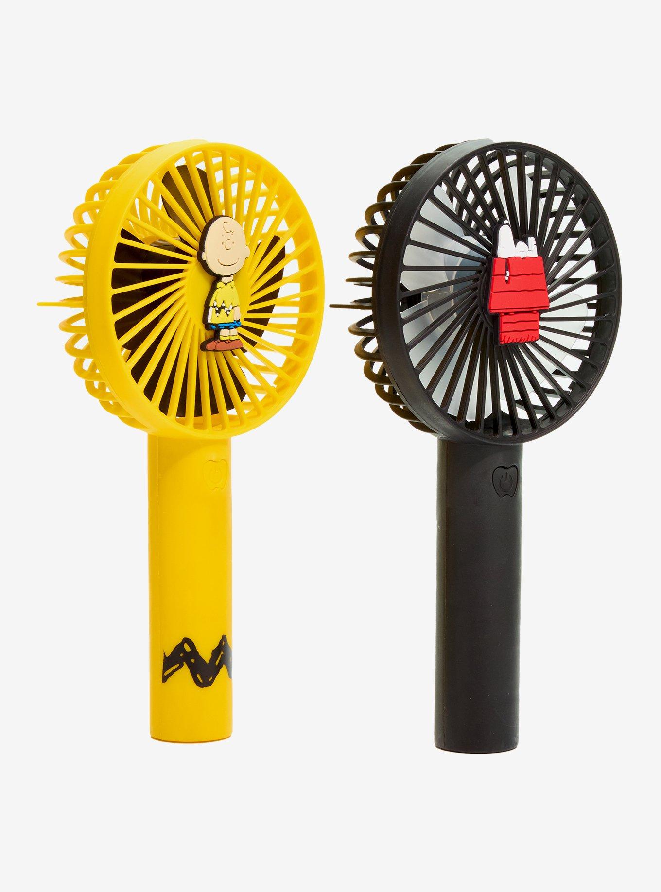 Peanuts Snoopy & Charlie Brown Handheld Fan With Stand Set, , hi-res