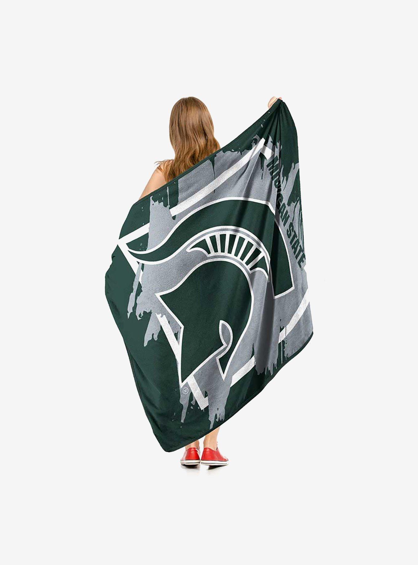 NCAA Michigan State Dimensional Micro Raschel Throw Blanket, , hi-res