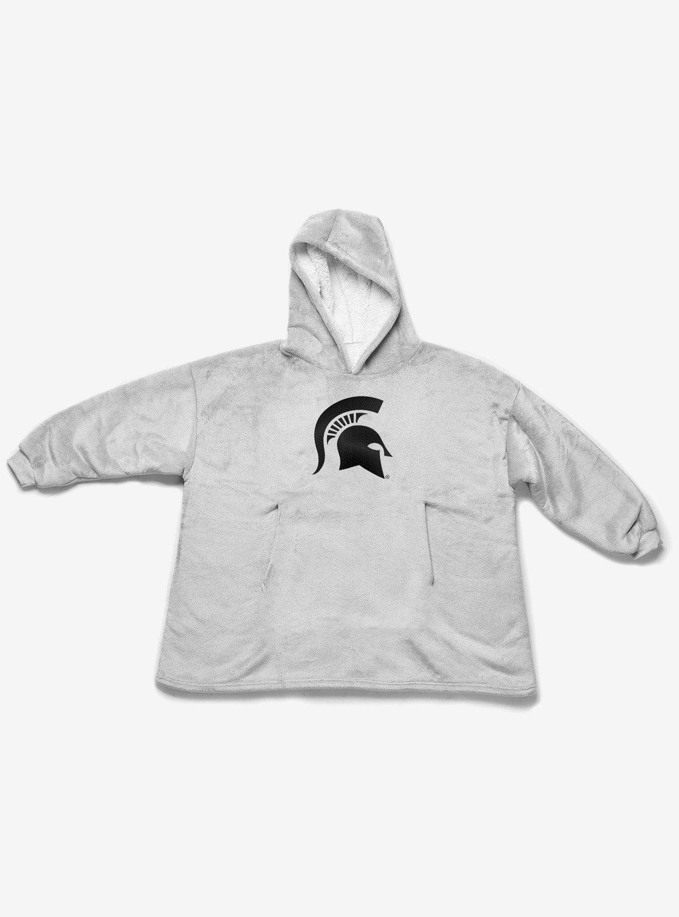 NCAA Michigan State Spartans Heather Grey Hoodler Pullover Hoodie, , alternate