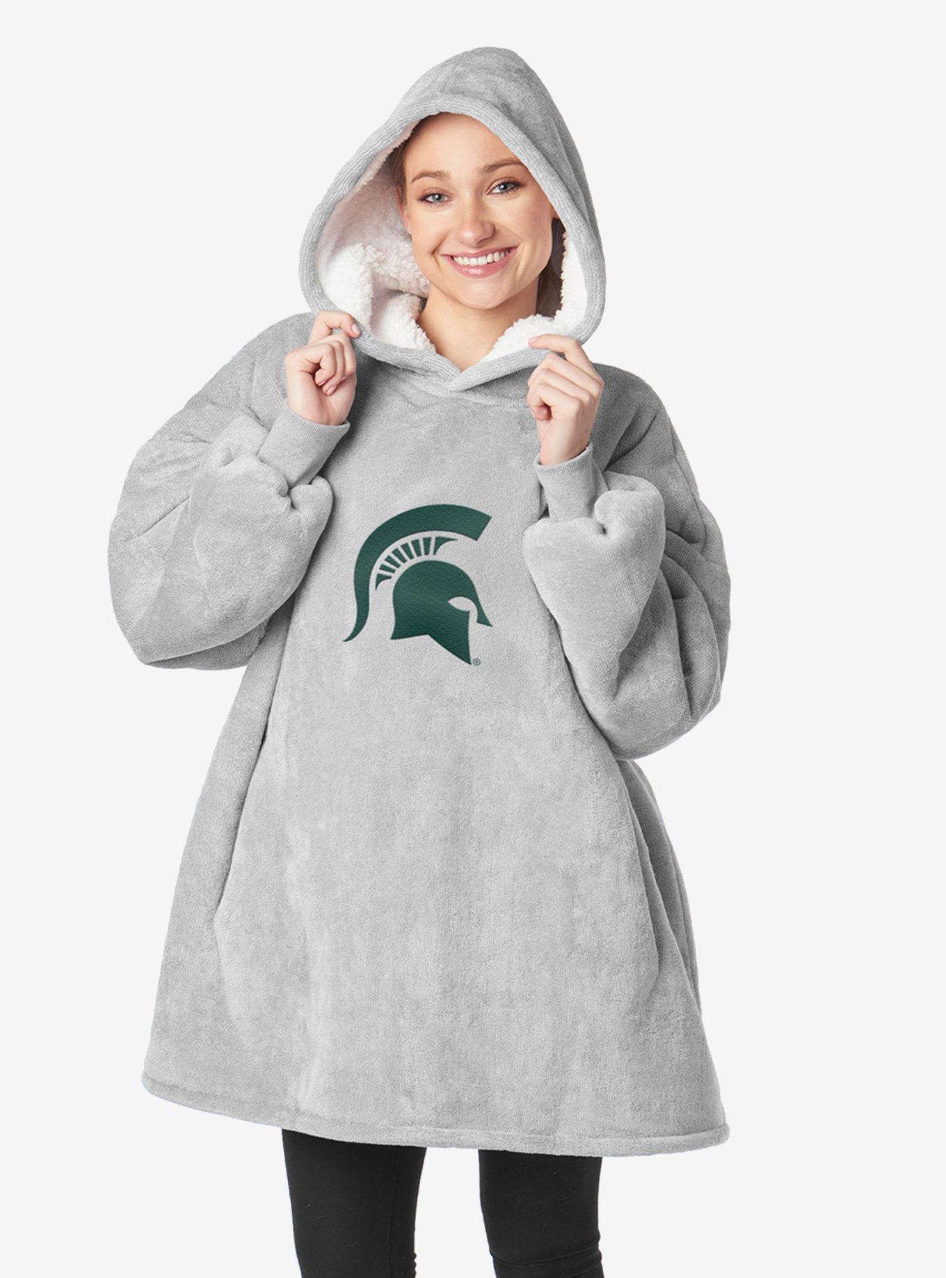 NCAA Michigan State Spartans Heather Grey Hoodler Pullover Hoodie, , alternate