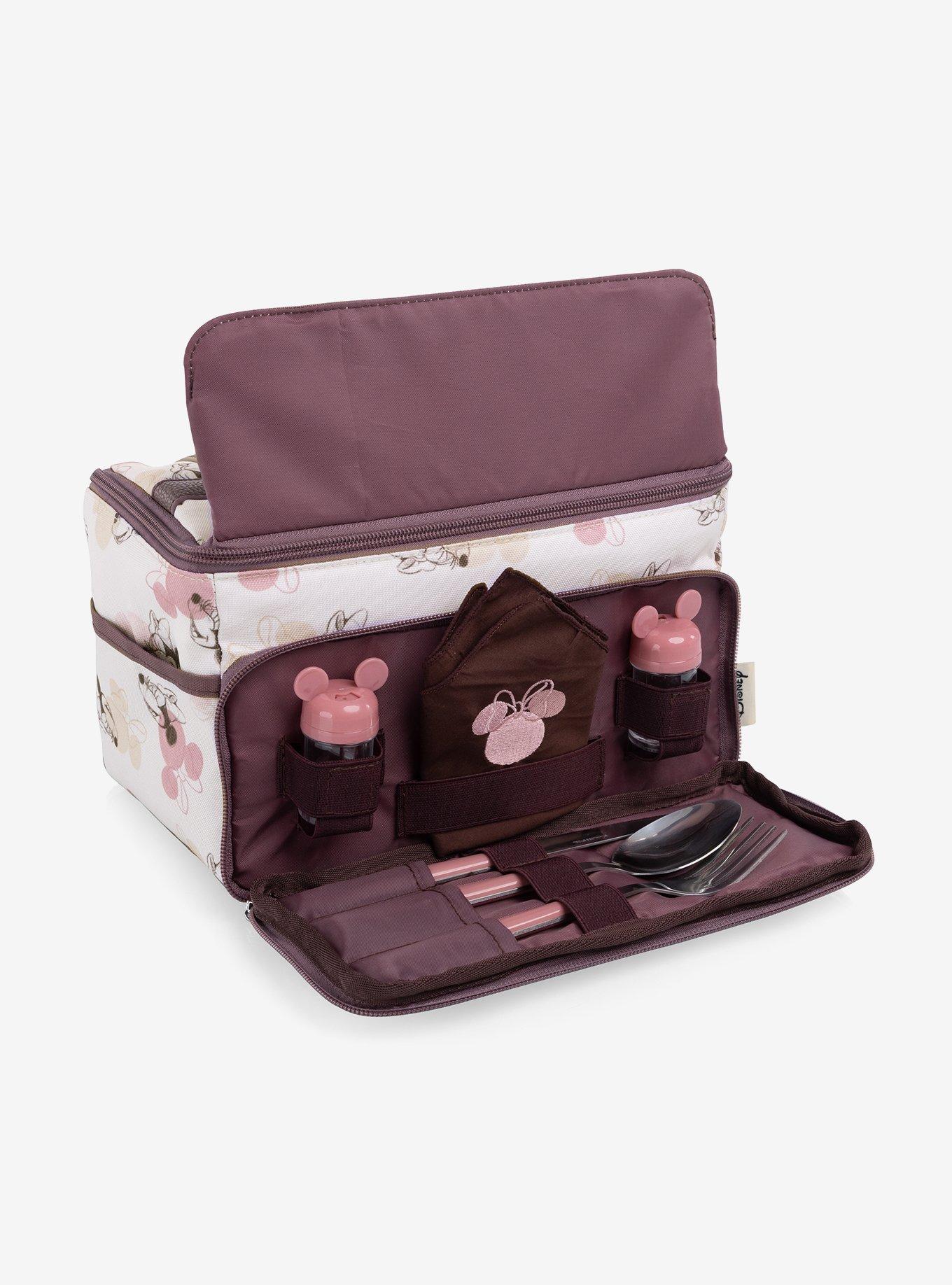 Disney Minnie Mouse Beige with Vintage Pink Sketch Lunch Cooler Bag, , alternate