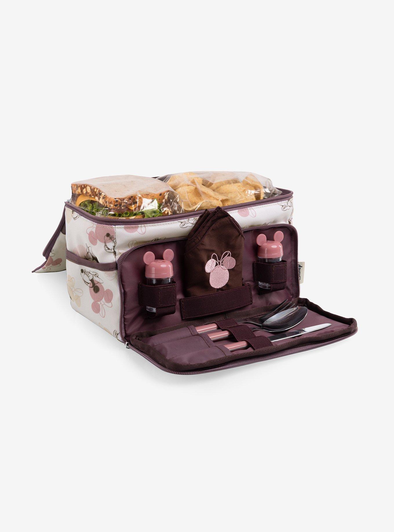 Disney Minnie Mouse Beige with Vintage Pink Sketch Lunch Cooler Bag, , alternate