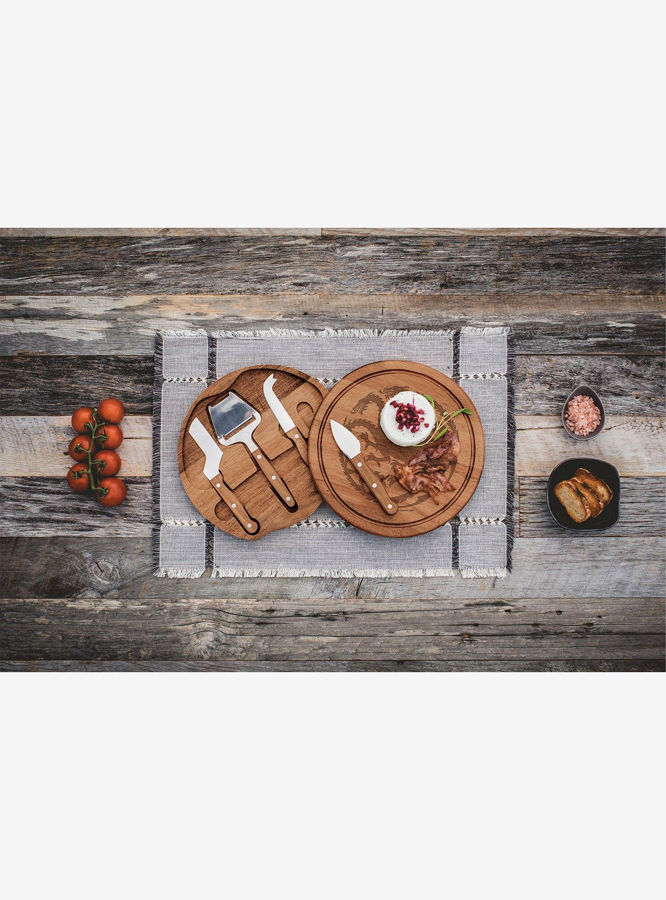 House of the Dragon Acacia Circo Cheese Cutting Board & Tools Set, , alternate