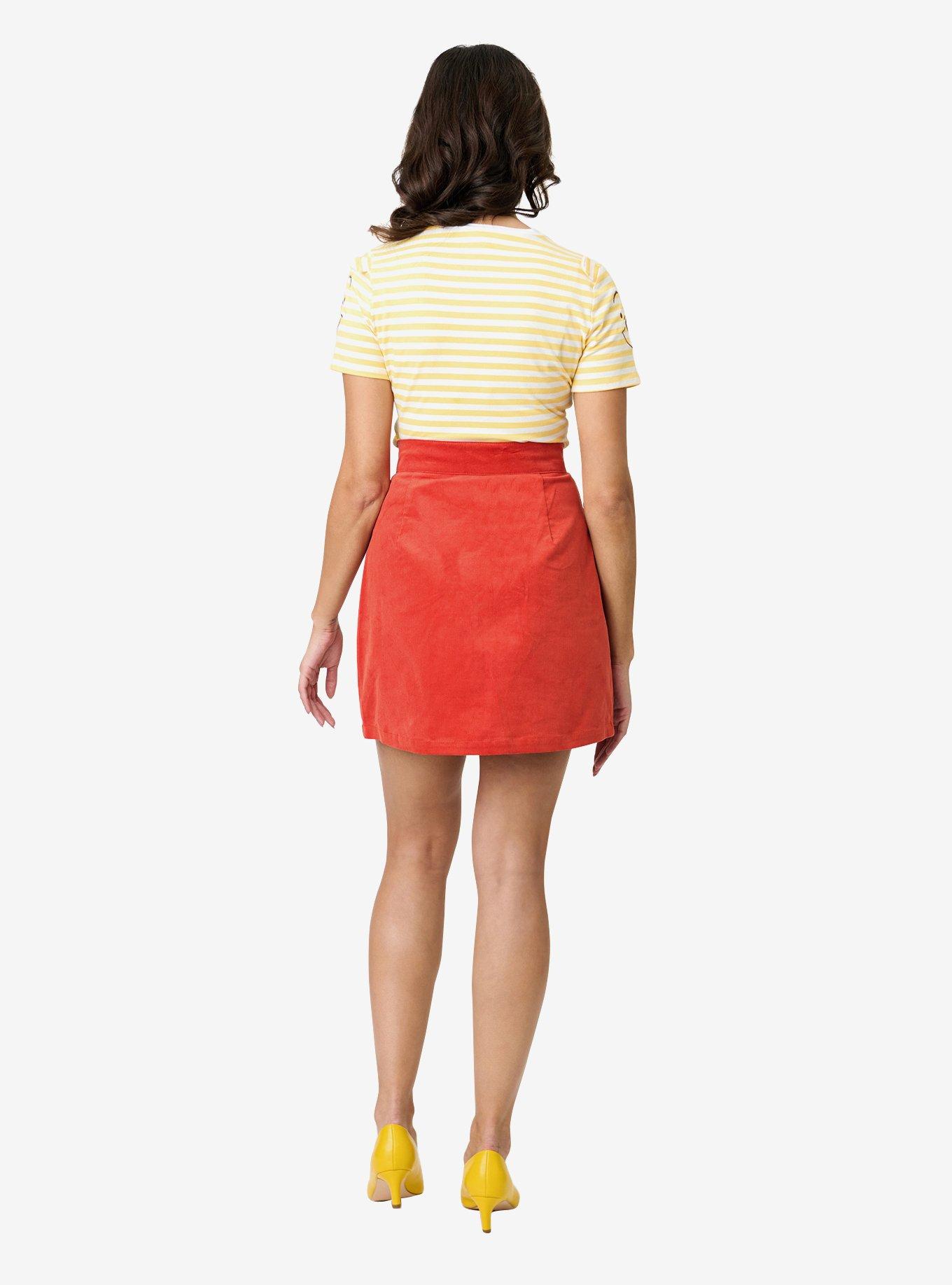 Disney Winnie the Pooh Collection by Smak Parlour Red Embroidered Pocket Mini Skirt, , hi-res