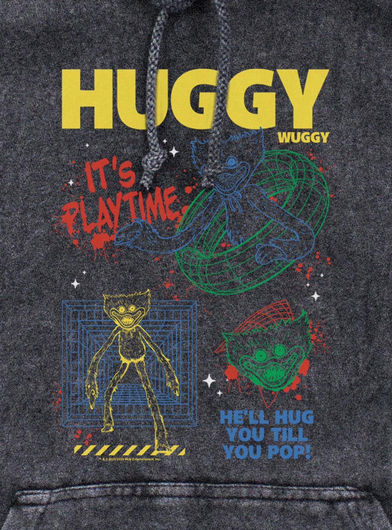 Poppy Playtime Huggy Wuggy Wants To Play Mineral Wash Hoodie, , hi-res
