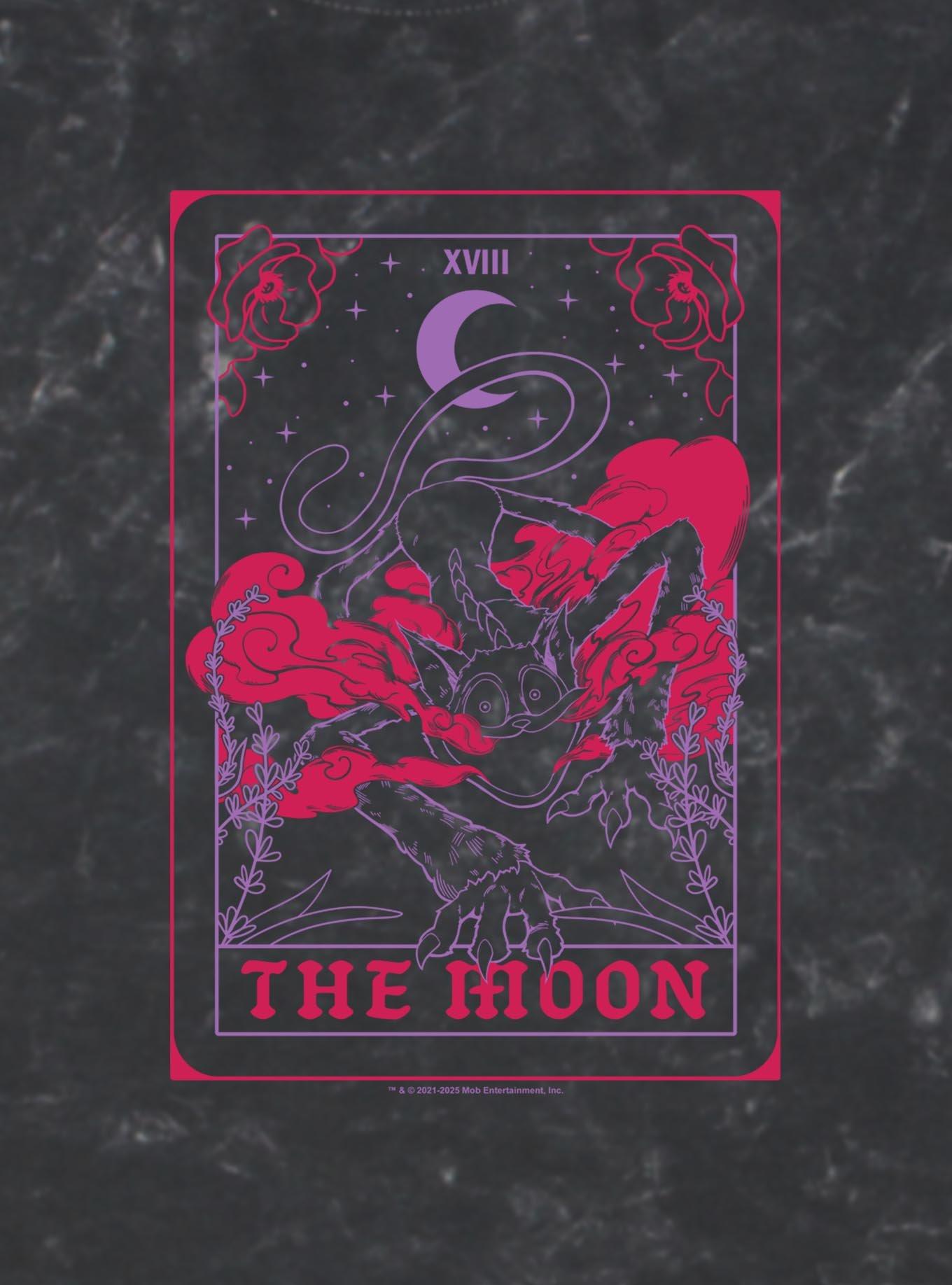 Poppy Playtime Catnap The Moon Tarot Mineral Wash T-Shirt, , hi-res