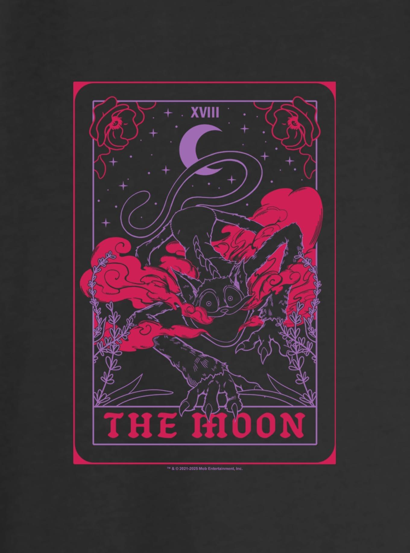 Poppy Playtime Catnap The Moon Tarot Womens Slouchy Sweatshirt, BLACK, alternate - view 2