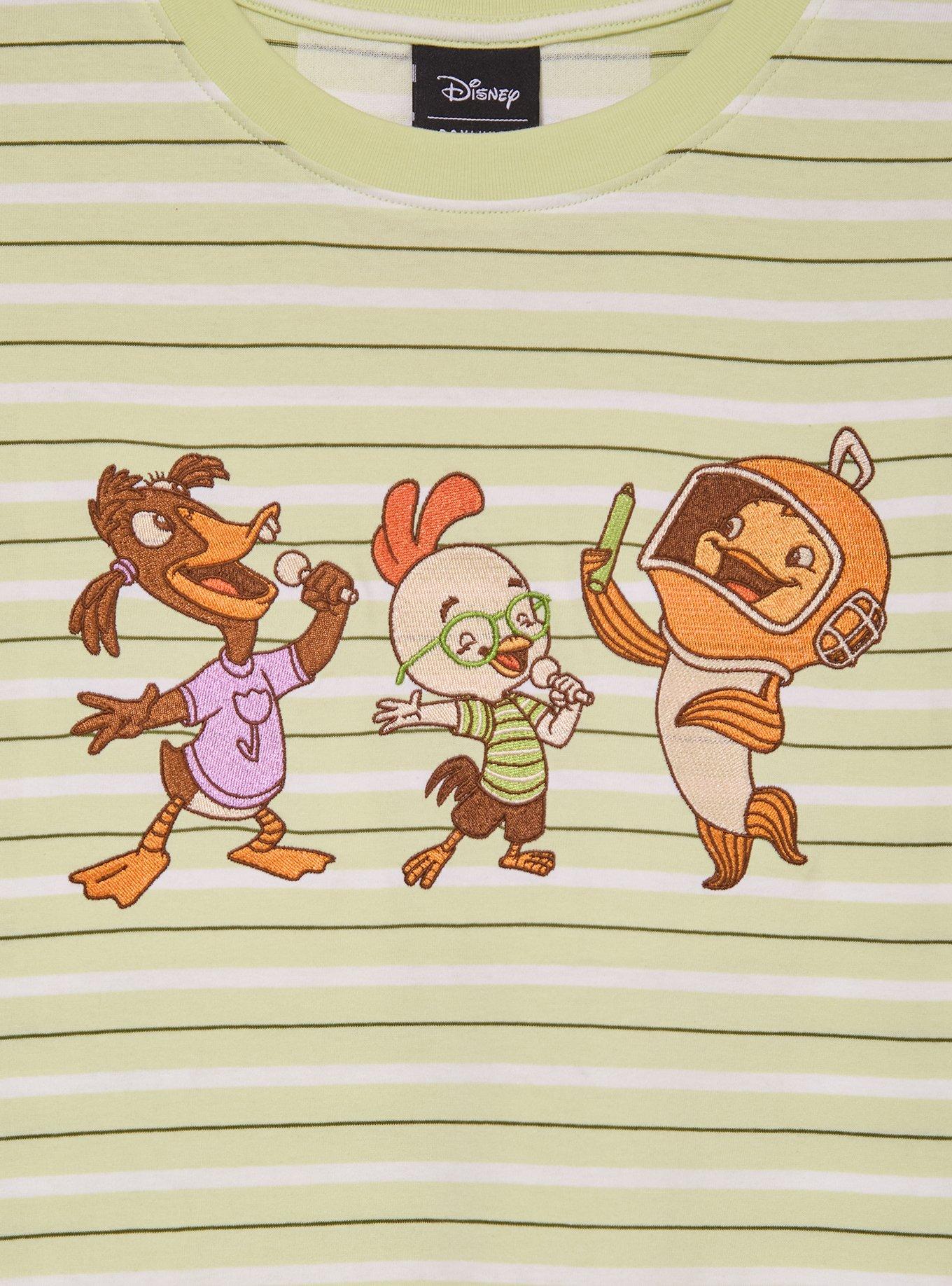 Disney Chicken Little Characters Striped Women's T-Shirt - BoxLunch Exclusive, , alternate - view 3