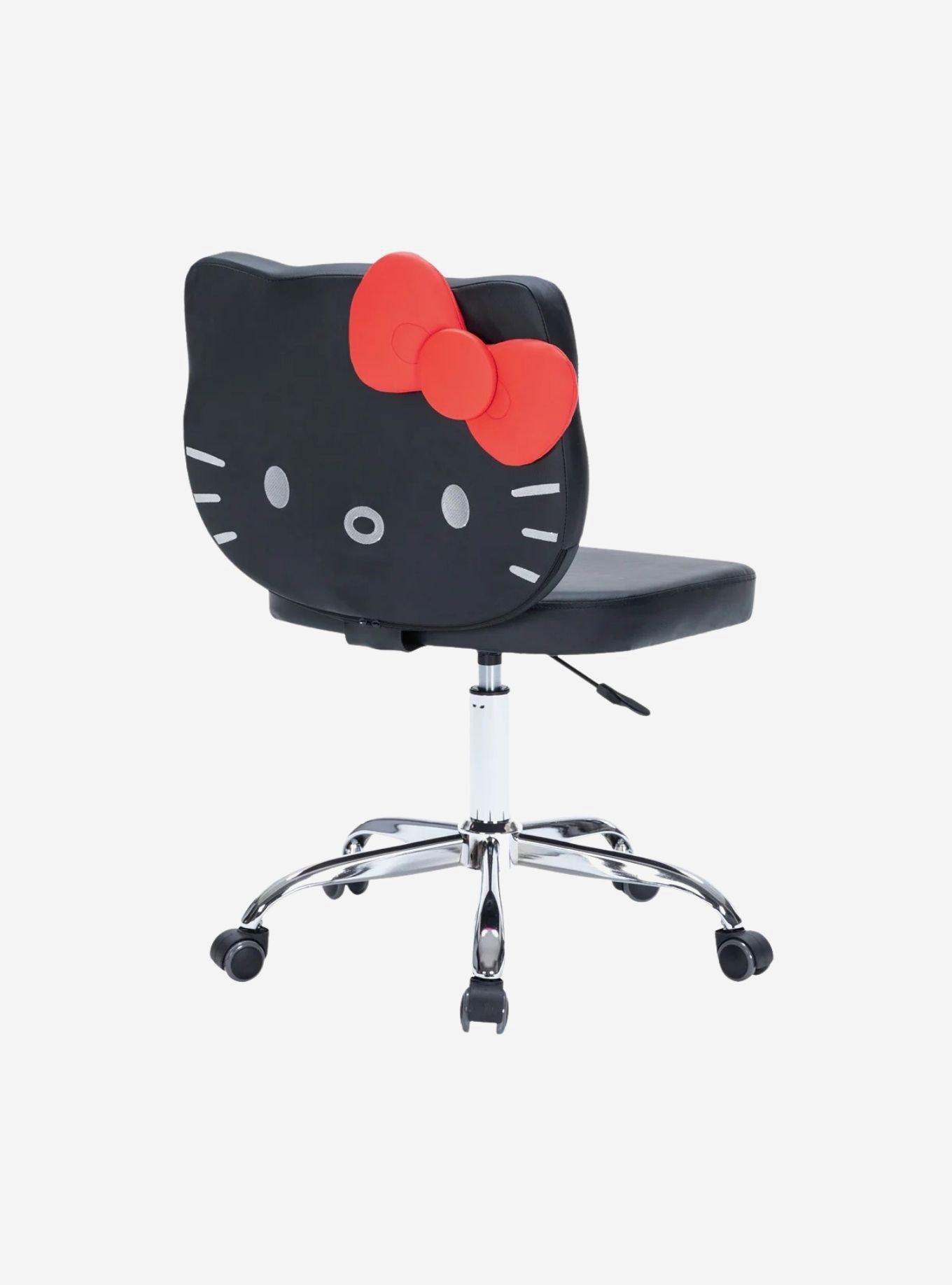 Sanrio Hello Kitty Faux Leather Swivel Vanity Chair, , hi-res