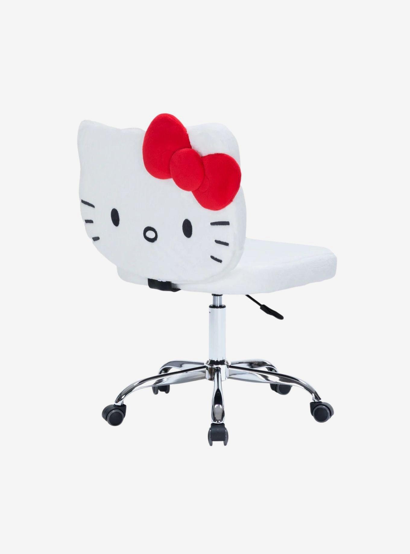 Sanrio Hello Kitty Teddy Fur Swivel Vanity Chair, , hi-res