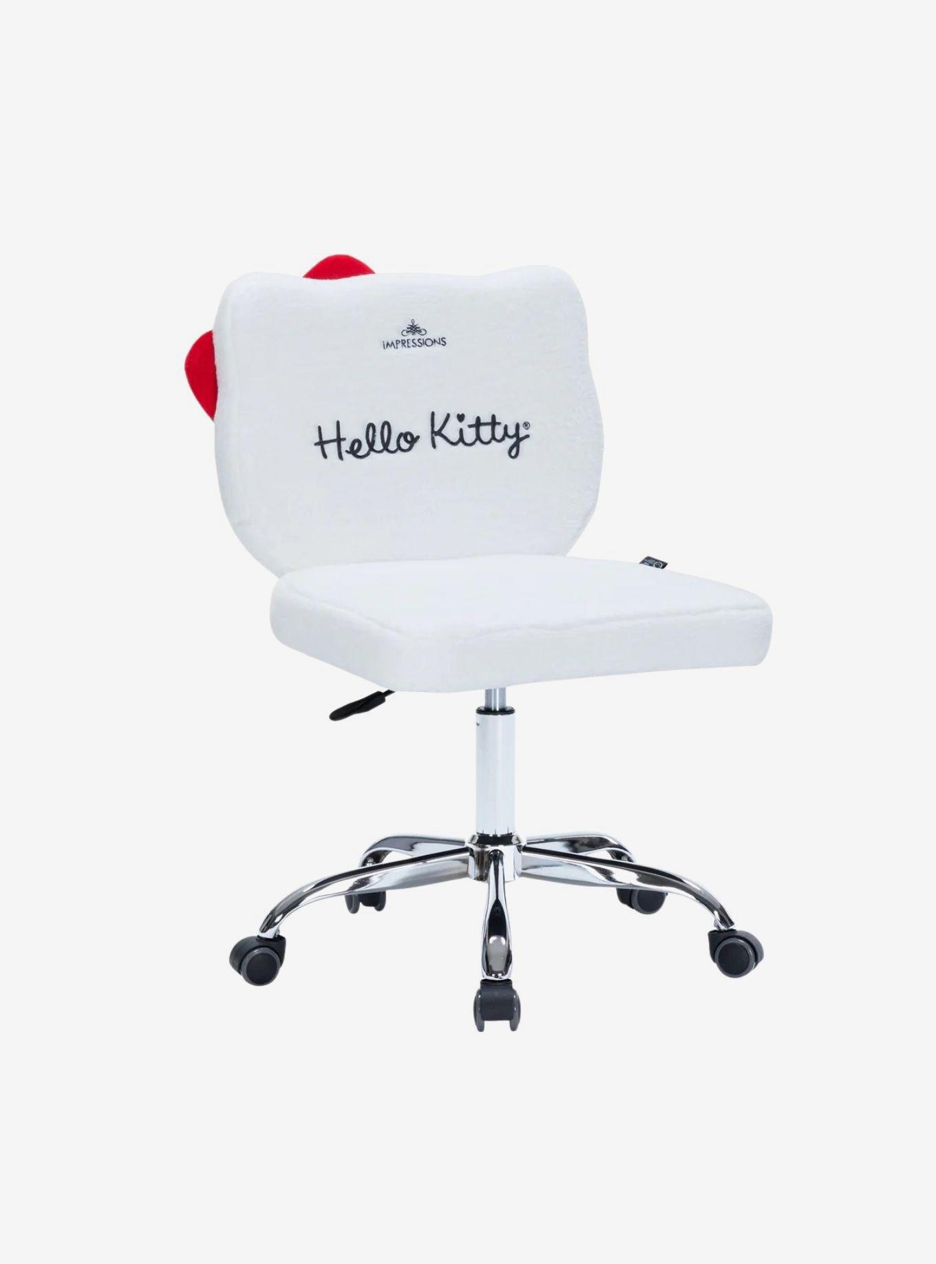 Sanrio Hello Kitty Teddy Fur Swivel Vanity Chair, , alternate