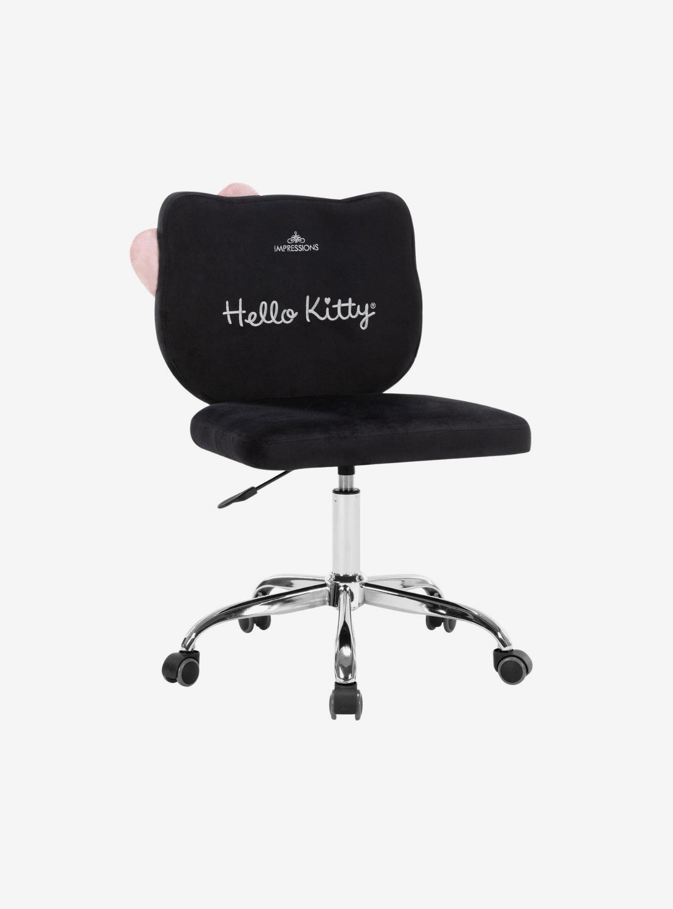 Sanrio Hello Kitty Kawaii Swivel Vanity Chair, , alternate
