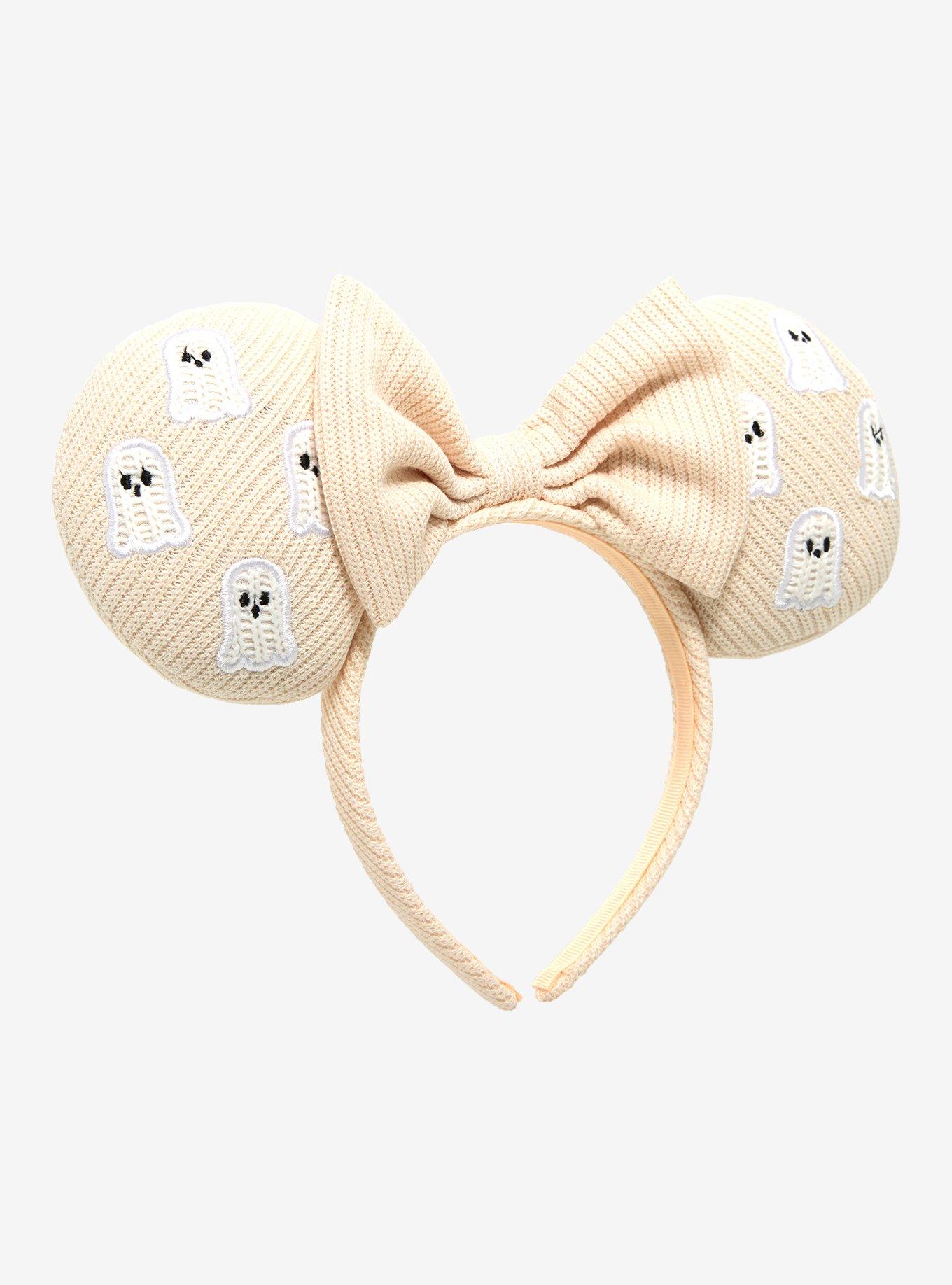 Disney Minnie Mouse Crochet Ghost Icon Ears - BoxLunch Exclusive, , hi-res