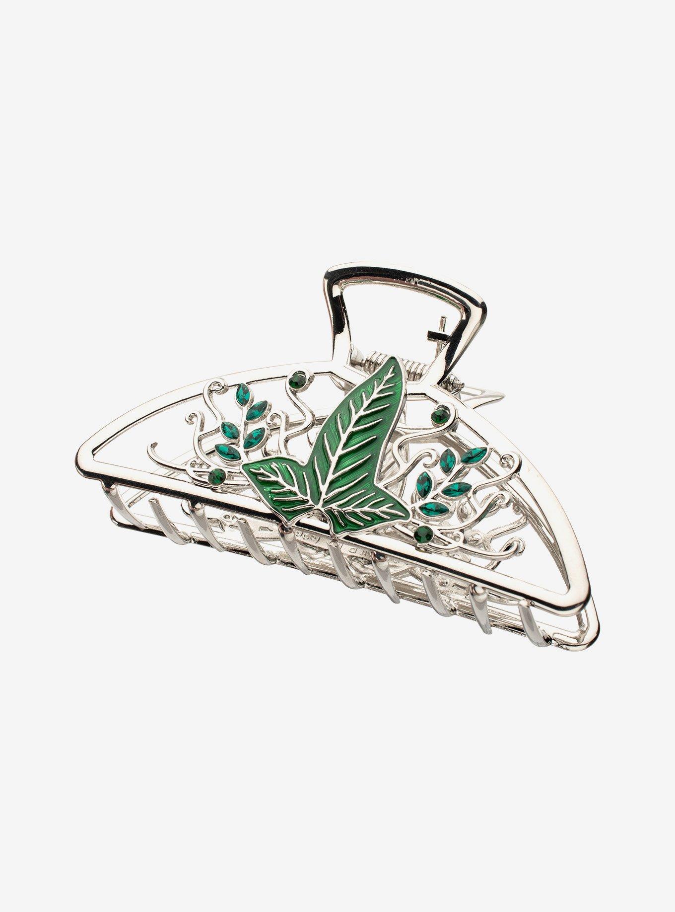 The Lord Of The Rings Leaf Of L&oacute;rien Gem Claw Hair Clip, , alternate - view 3