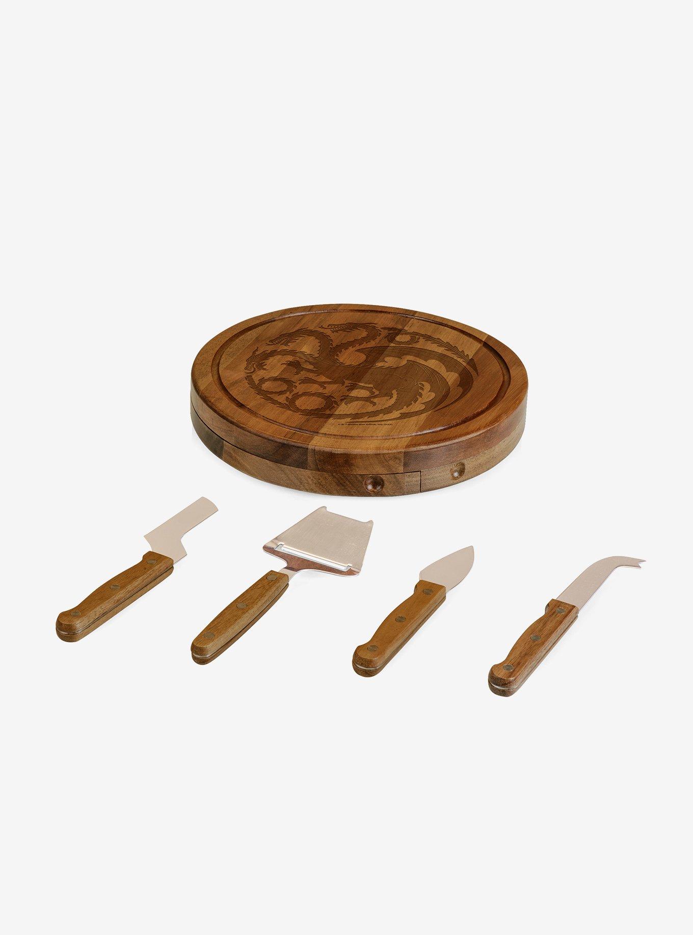 House of the Dragon Acacia Circo Cheese Cutting Board & Tools Set, , hi-res