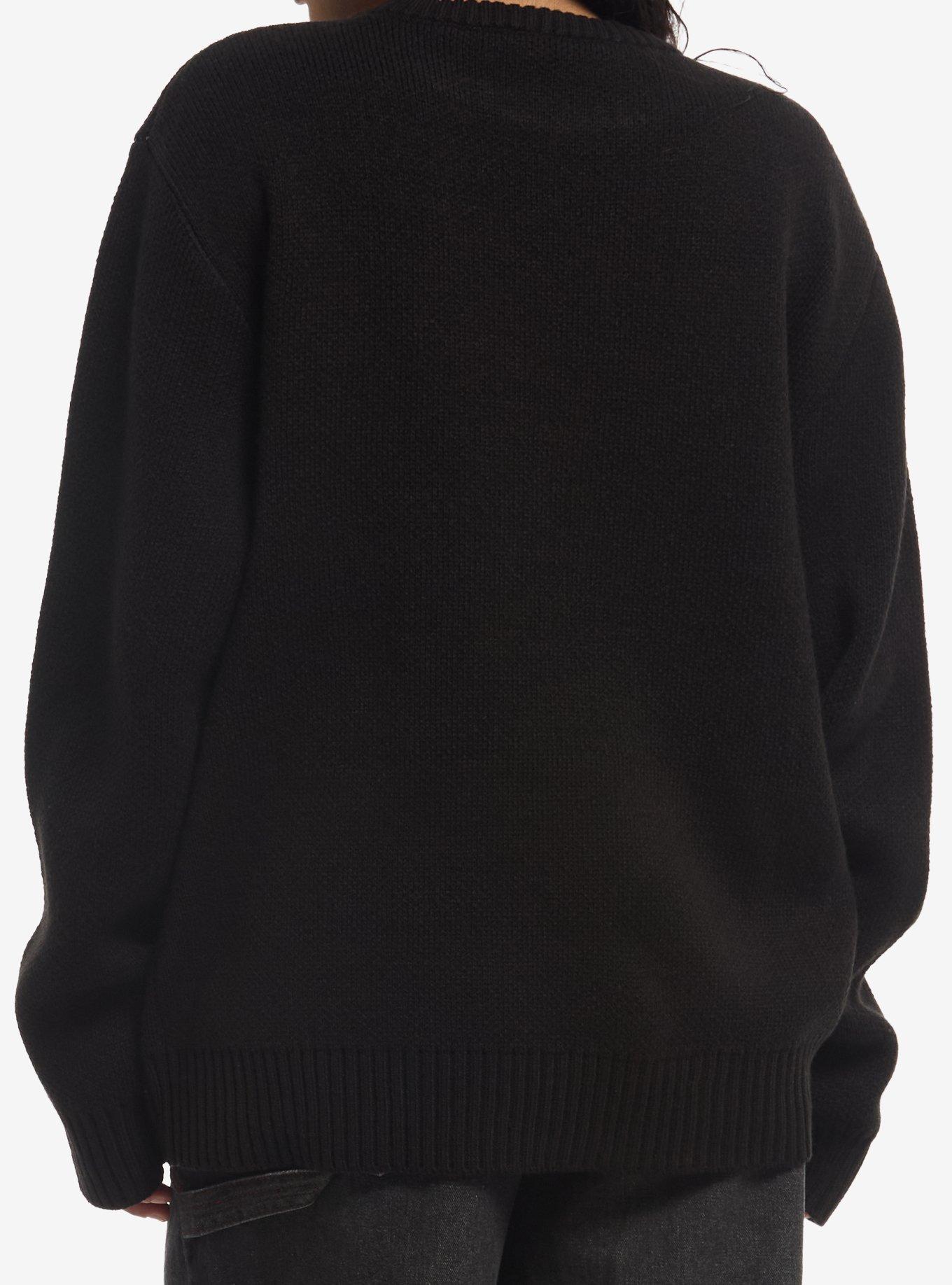 Sleep Token Logo Intarsia Sweater, BLACK, alternate - view 3