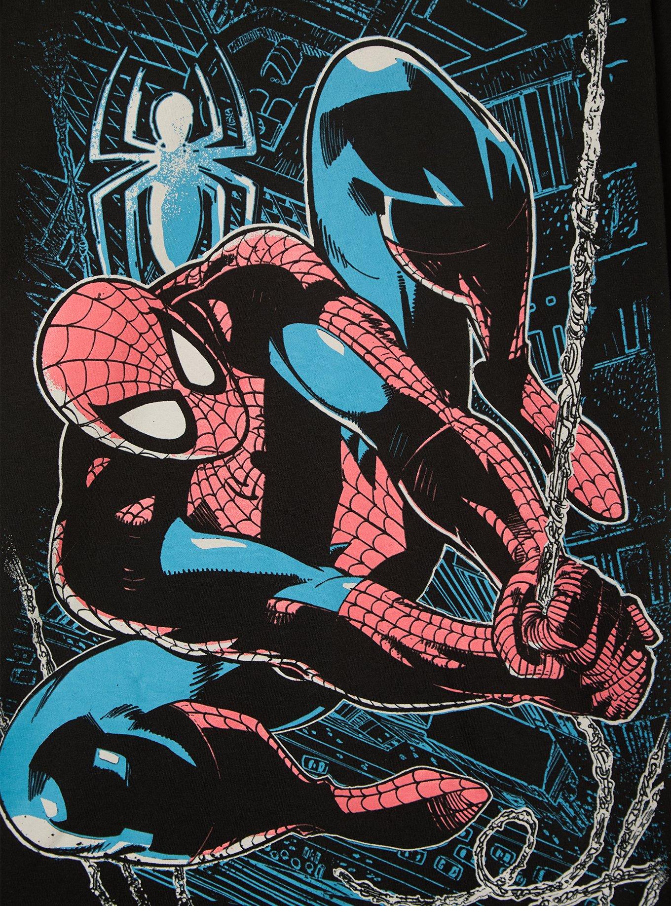 Marvel Spider-Man Swinging Graphic T-Shirt &mdash; BoxLunch Exclusive, , hi-res