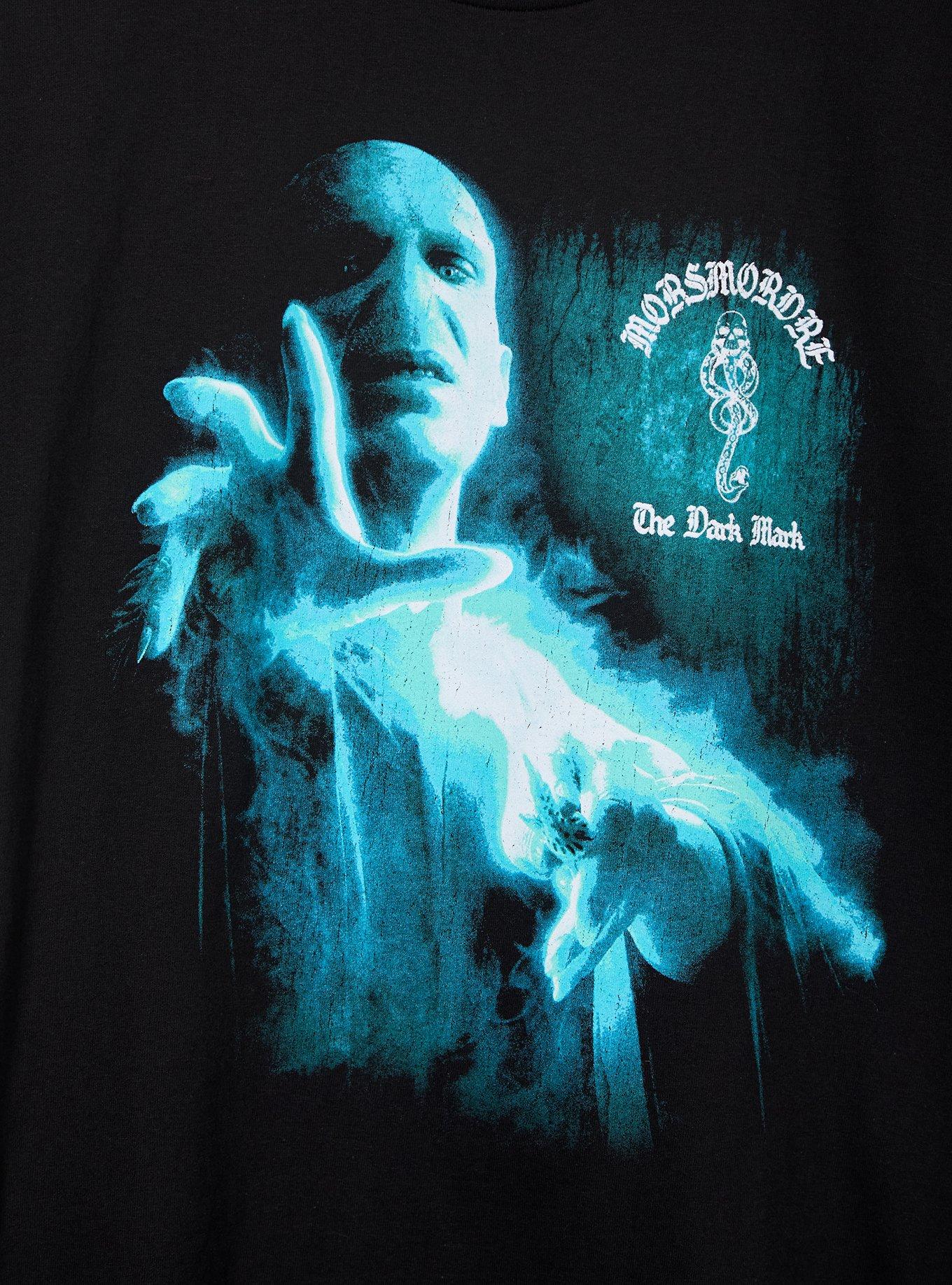 Harry Potter Lord Voldemort Portrait T-Shirt - BoxLunch Exclusive, BLACK, alternate
