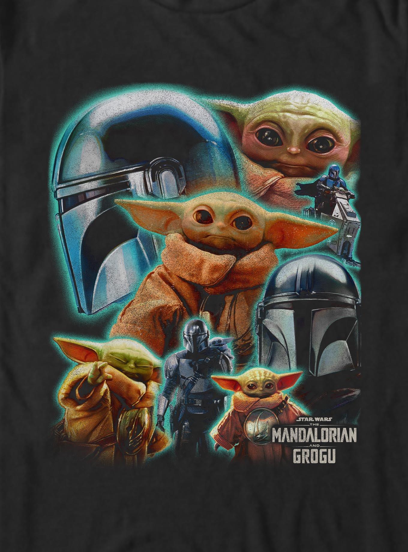 Star Wars The Mandalorian And Grogu Cosmic Collage Big & Tall Exclusive, , hi-res