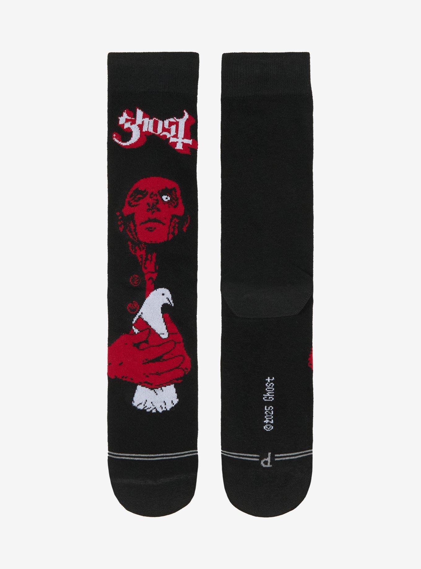 Ghost Papa Emeritus IV Dove Crew Socks, , hi-res