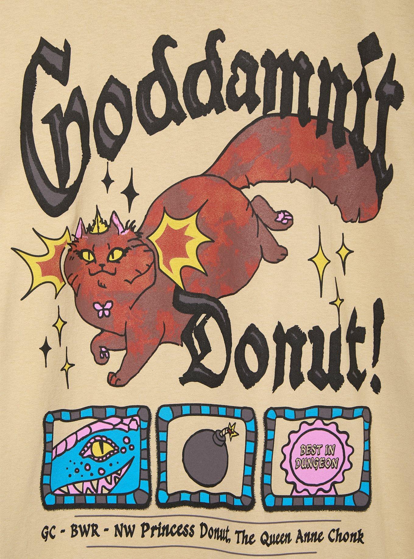 Dungeon Crawler Carl Goddamnit Donut T-Shirt - BoxLunch Exclusive