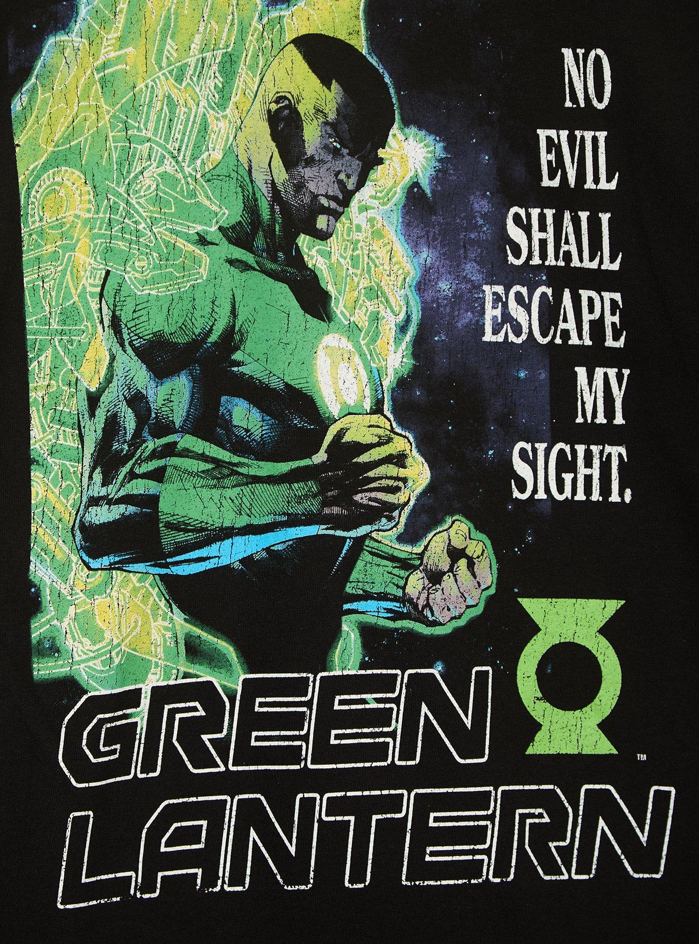DC Comics Green Lantern No Evil T-Shirt &mdash; BoxLunch Exclusive, BLACK, alternate - view 3