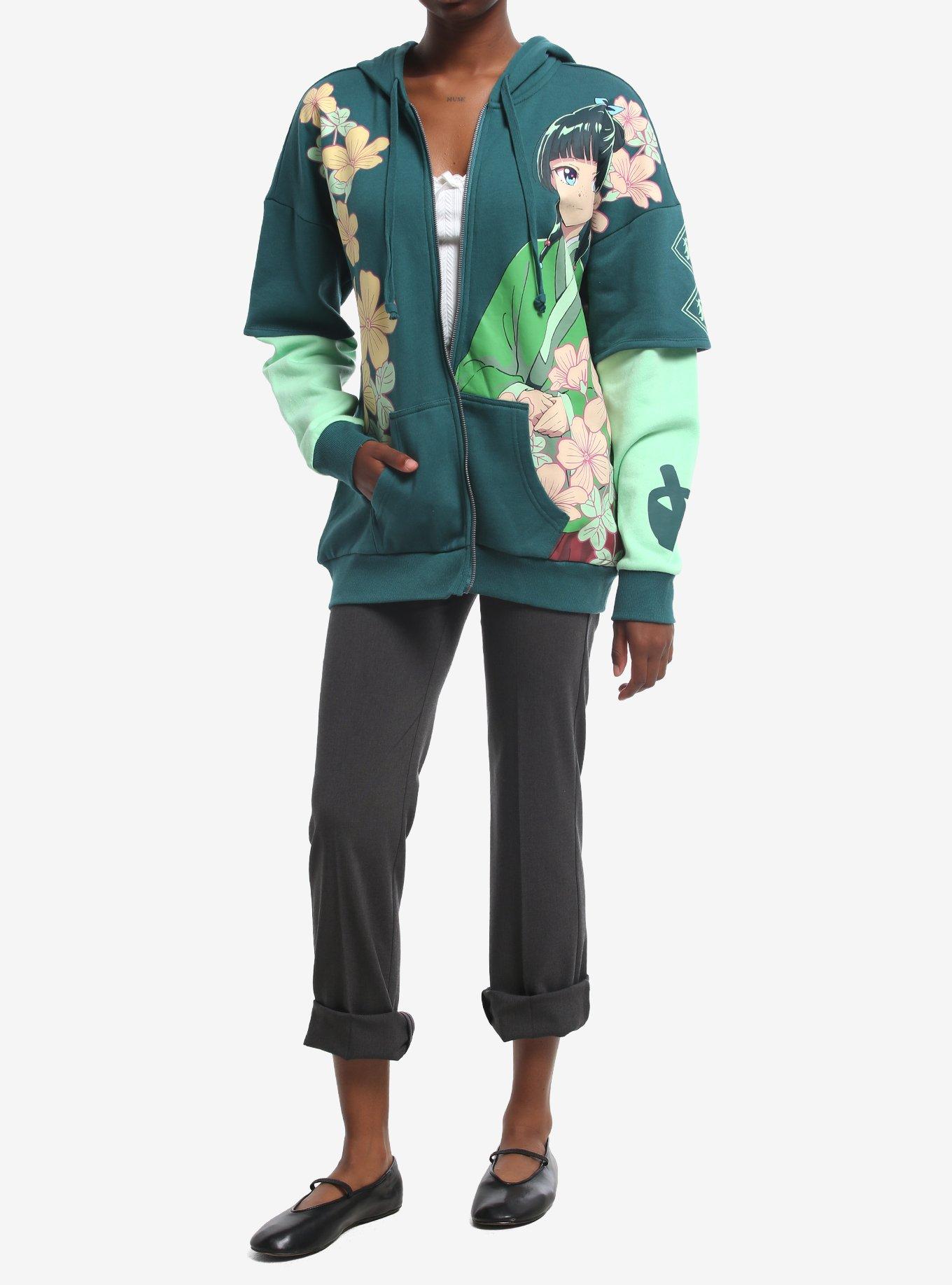The Apothecary Diaries Maomao Floral Twofer Girls Hoodie, MULTI, alternate - view 3