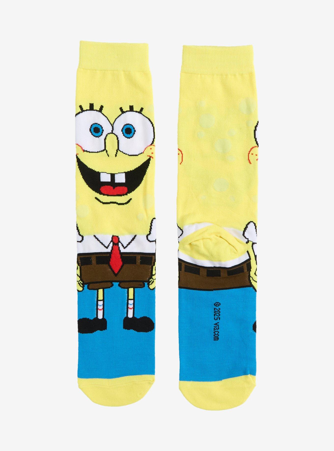 SpongeBob SquarePants Body Crew Socks, , hi-res
