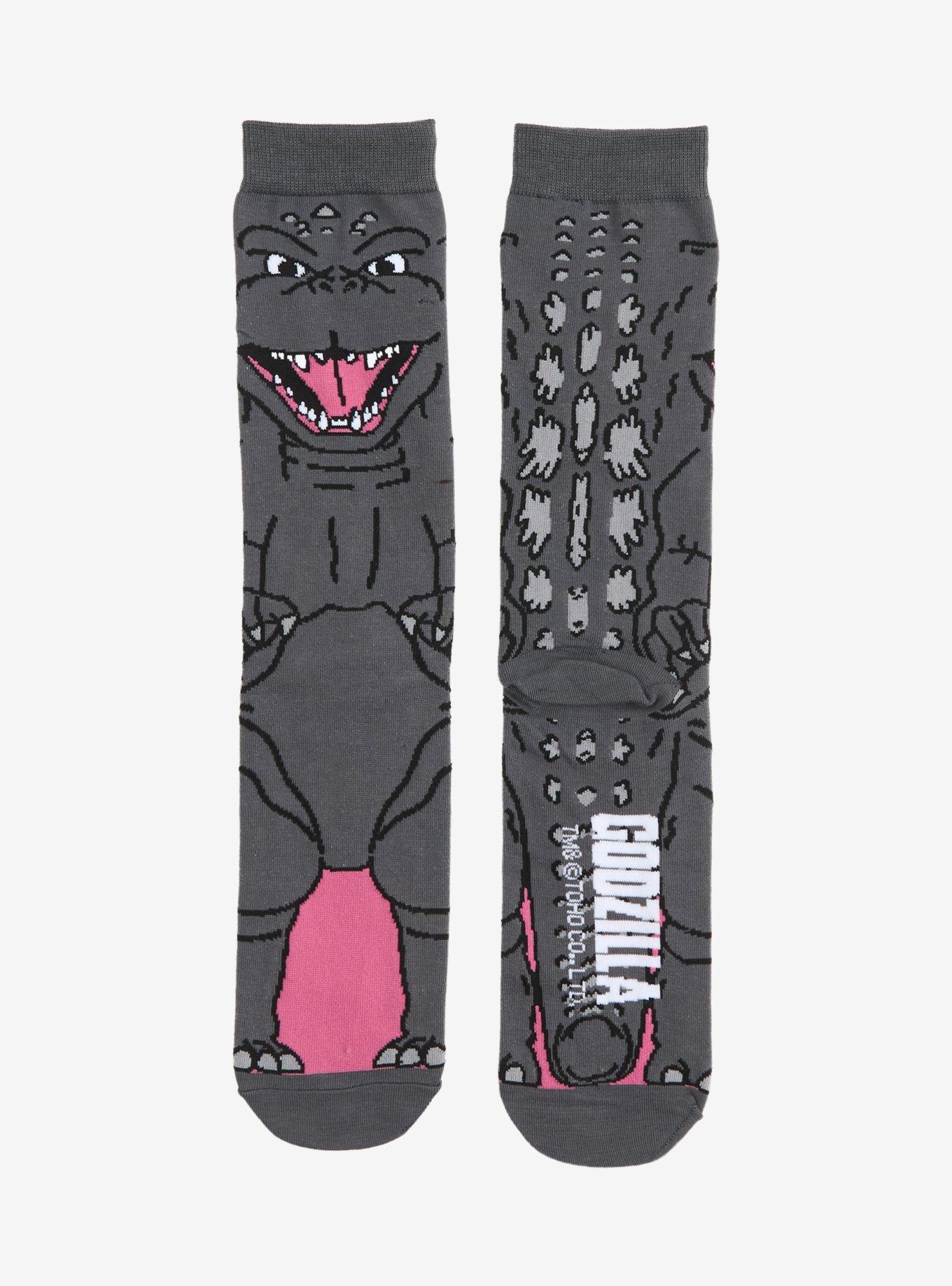 Godzilla Full Body Crew Socks, , hi-res