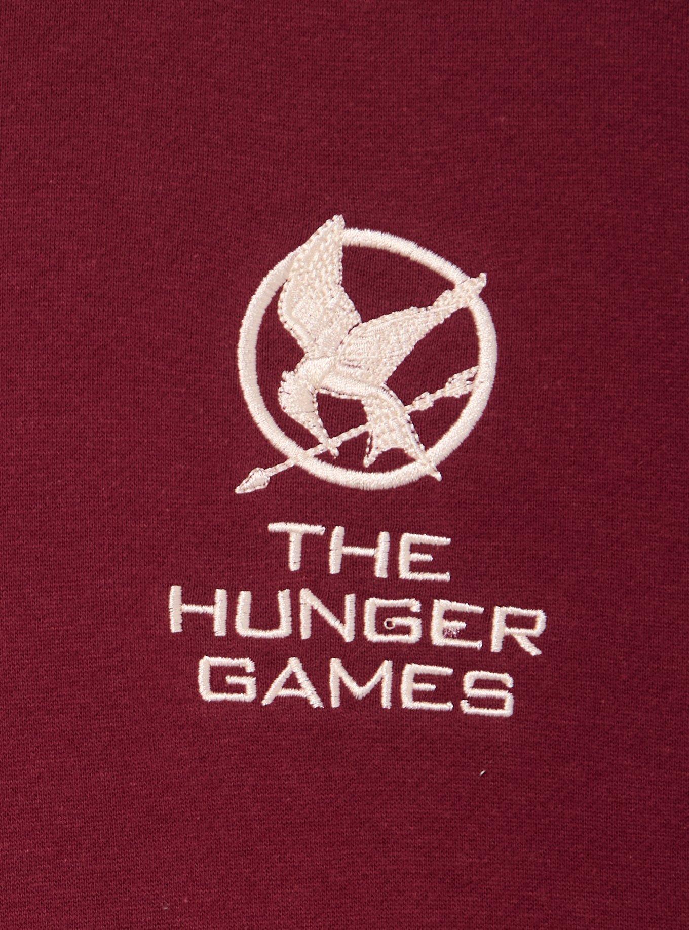 The Hunger Games Floral Women's Embroidered Crewneck - BoxLunch Exclusive, BURGUNDY, alternate - view 3