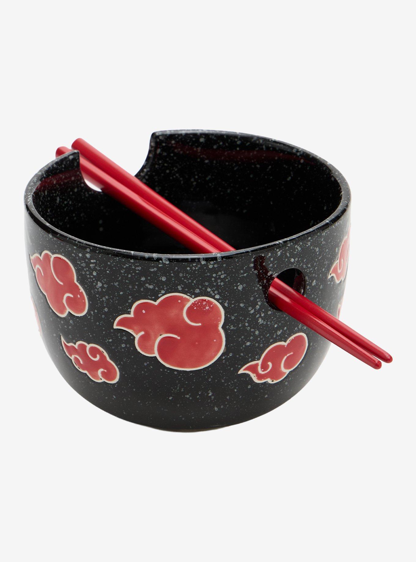 Naruto Shippuden Akatsuki Clouds Ramen Bowl with Chopsticks - BoxLunch Exclusive, , alternate - view 2