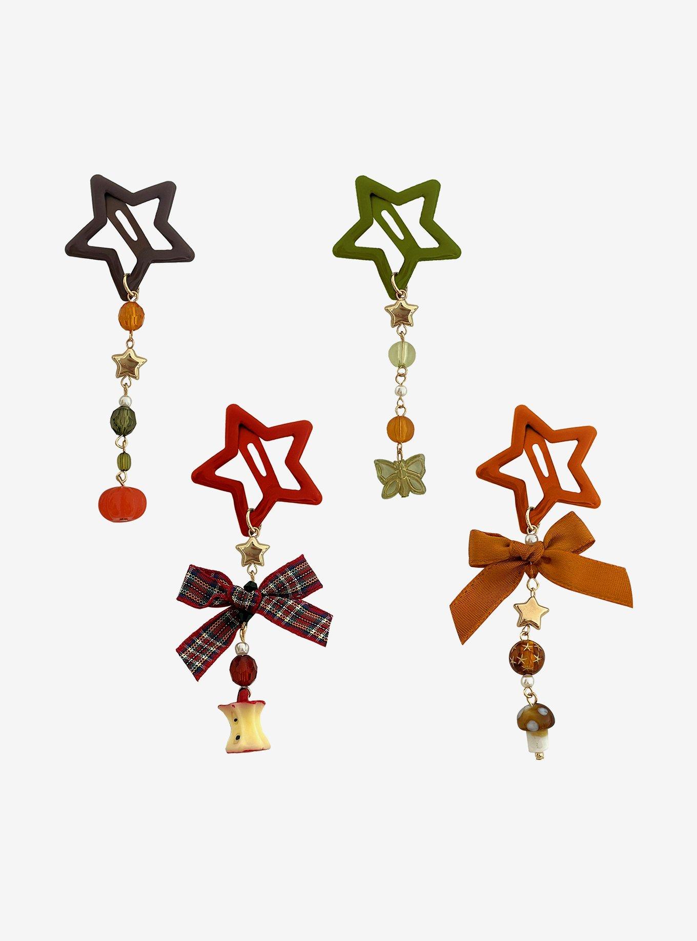 Thorn & Fable Fall Star Hair Clip Set, , hi-res