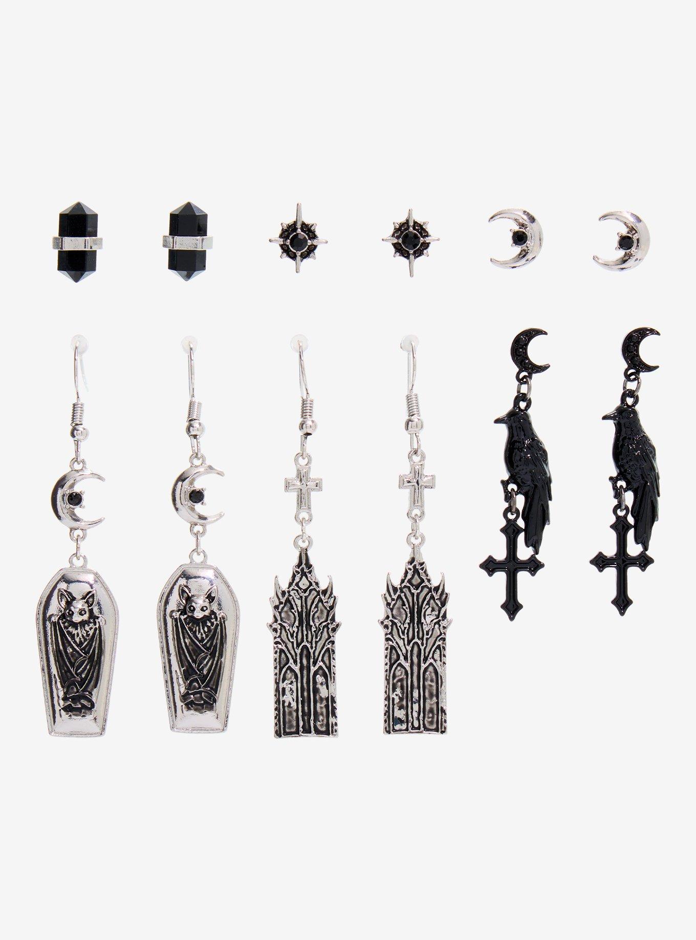 Cosmic Aura Castle Coffin Earring Set, , hi-res