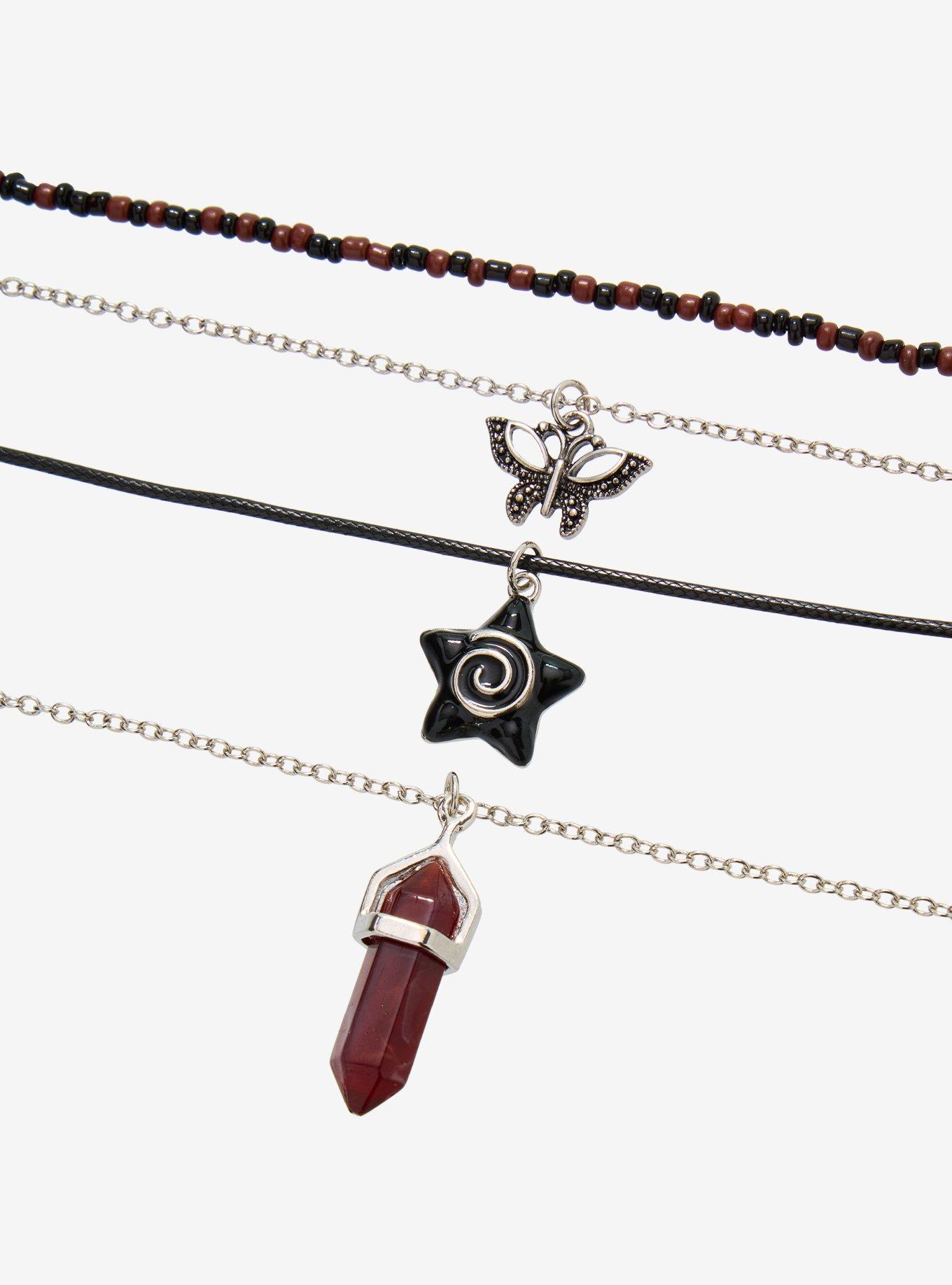 Thorn & Fable Star Butterfly Crystal Necklace Set, , alternate - view 3