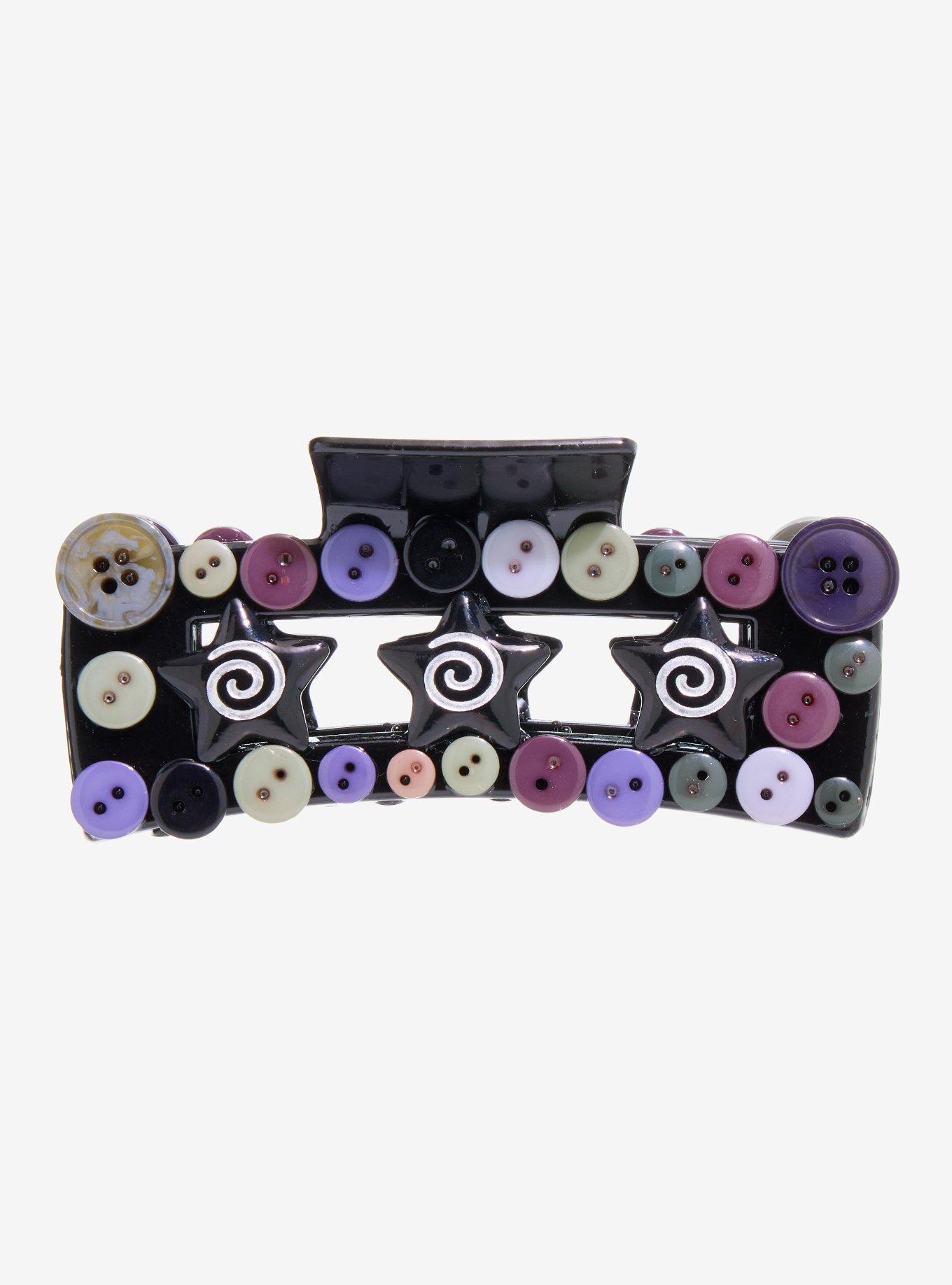 Thorn & Fable Button Spiral Star Claw Hair Clip, , hi-res
