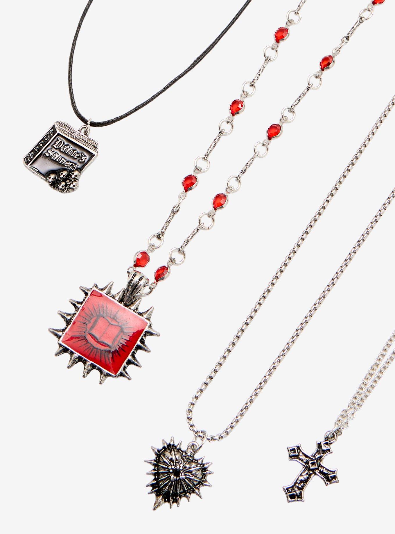 Dante's Inferno Book Gothic Necklace Set, , alternate - view 3