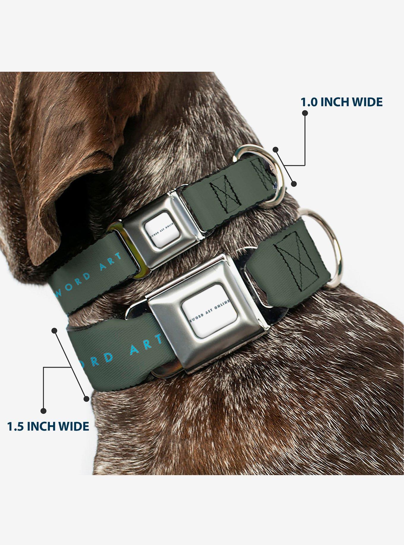 Sword Art Online Kirito & Asuna Pose & Title Seatbelt Buckle Dog Collar, , hi-res