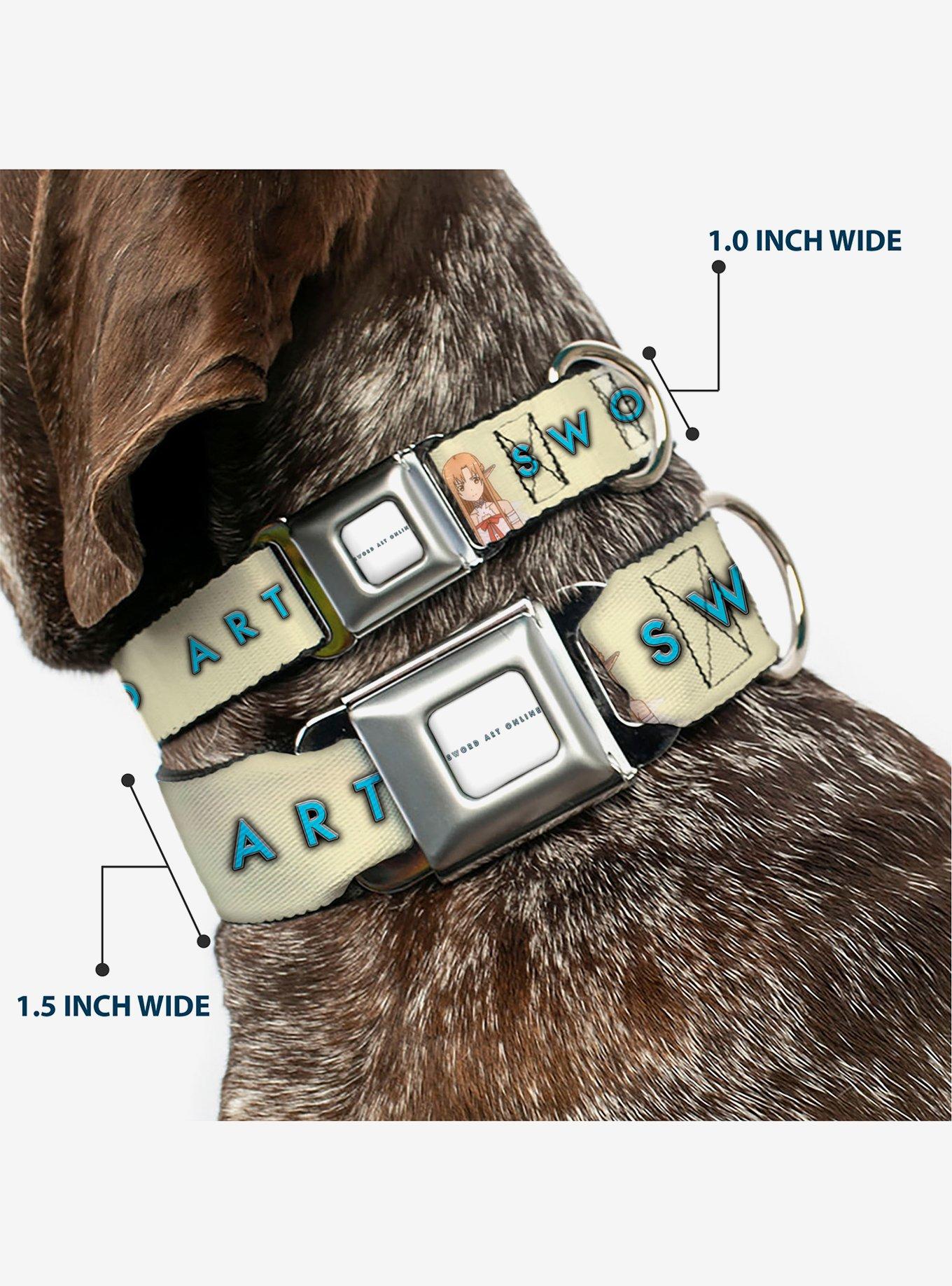 Sword Art Online Asuna Yuuki Pose & Title Seatbelt Buckle Dog Collar, , hi-res