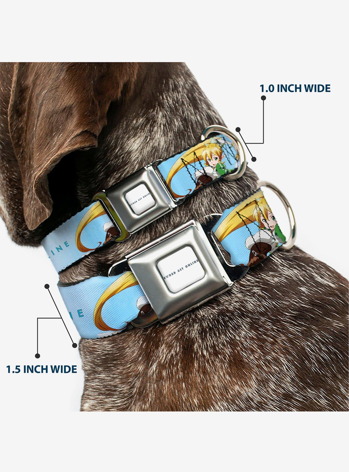Sword Art Online Leafa Joyeuse Pose & Logo Seatbelt Buckle Dog Collar, , hi-res
