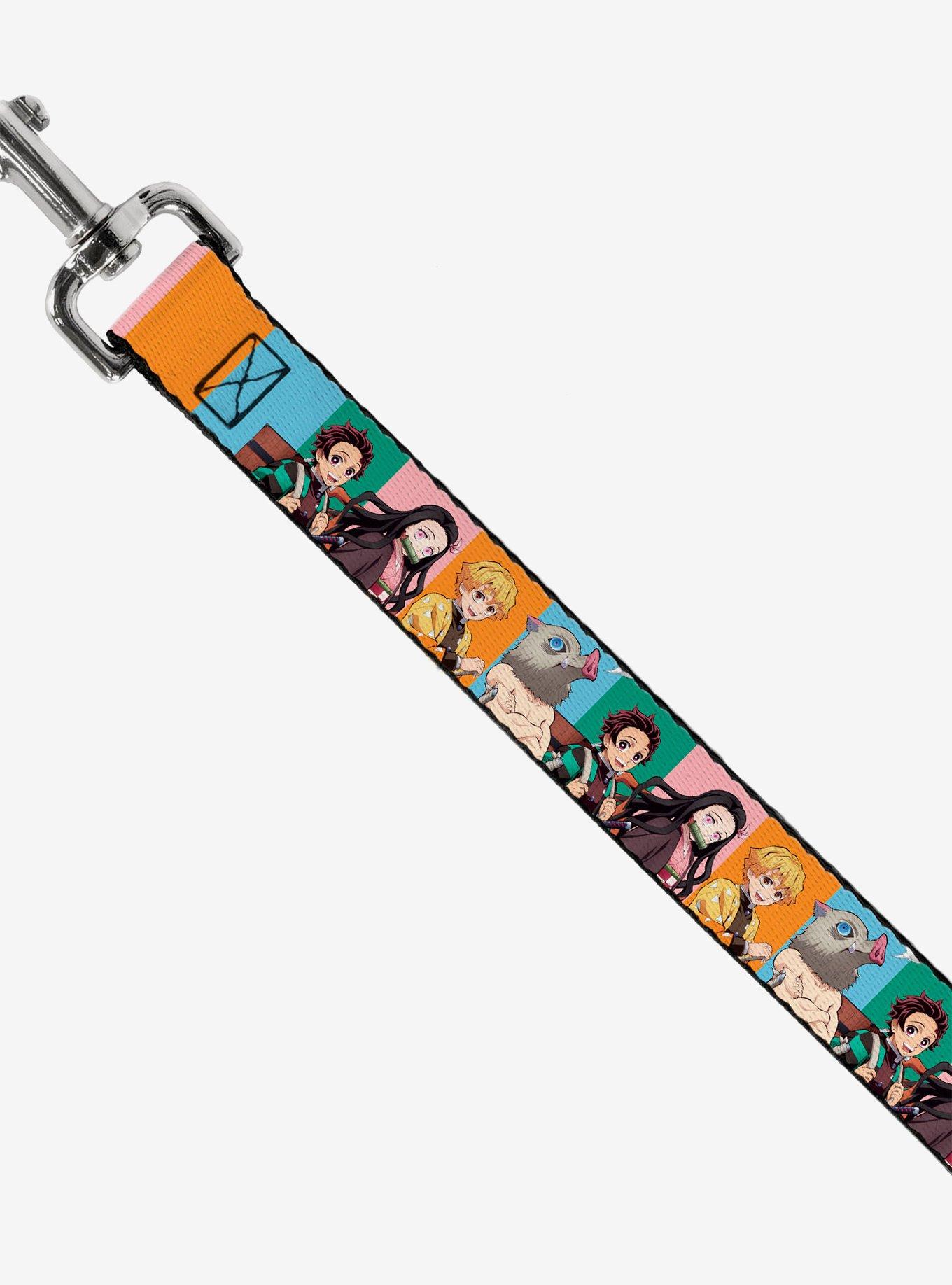 Demon Slayer Four Character Group Pose Blocks Multi Dog Leash, , hi-res