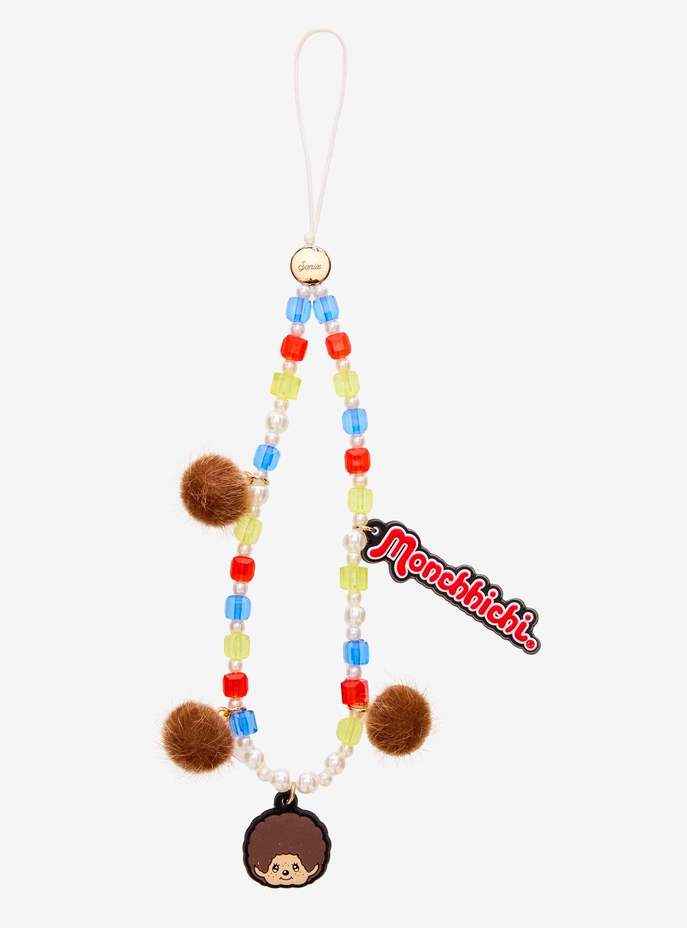 Sonix Monchhichi Beaded Phone Strap, , hi-res