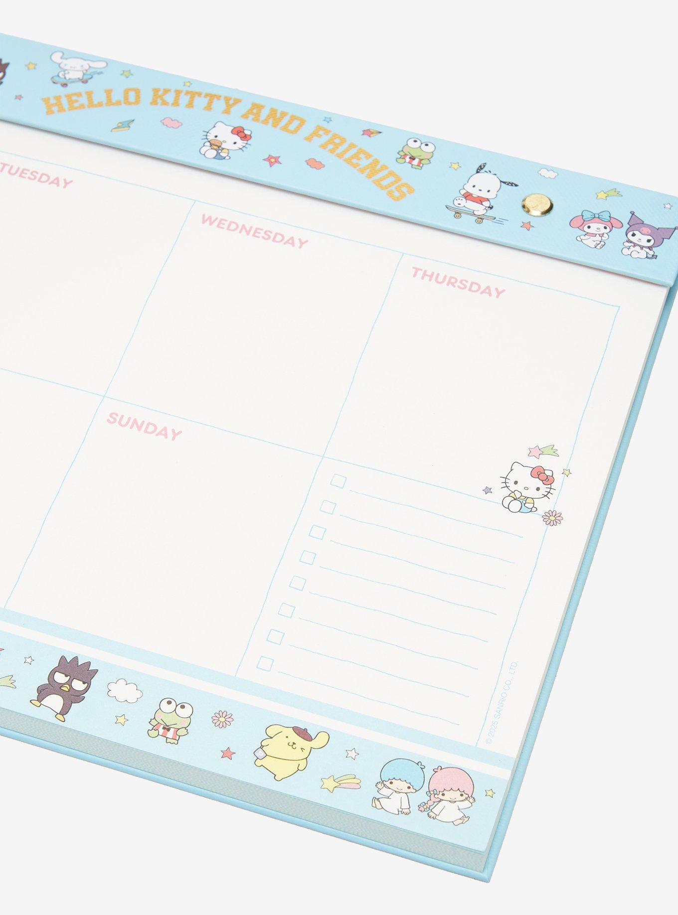 Sanrio Hello Kitty and Friends Weekly Planner Desk Pad with Stickers, , alternate