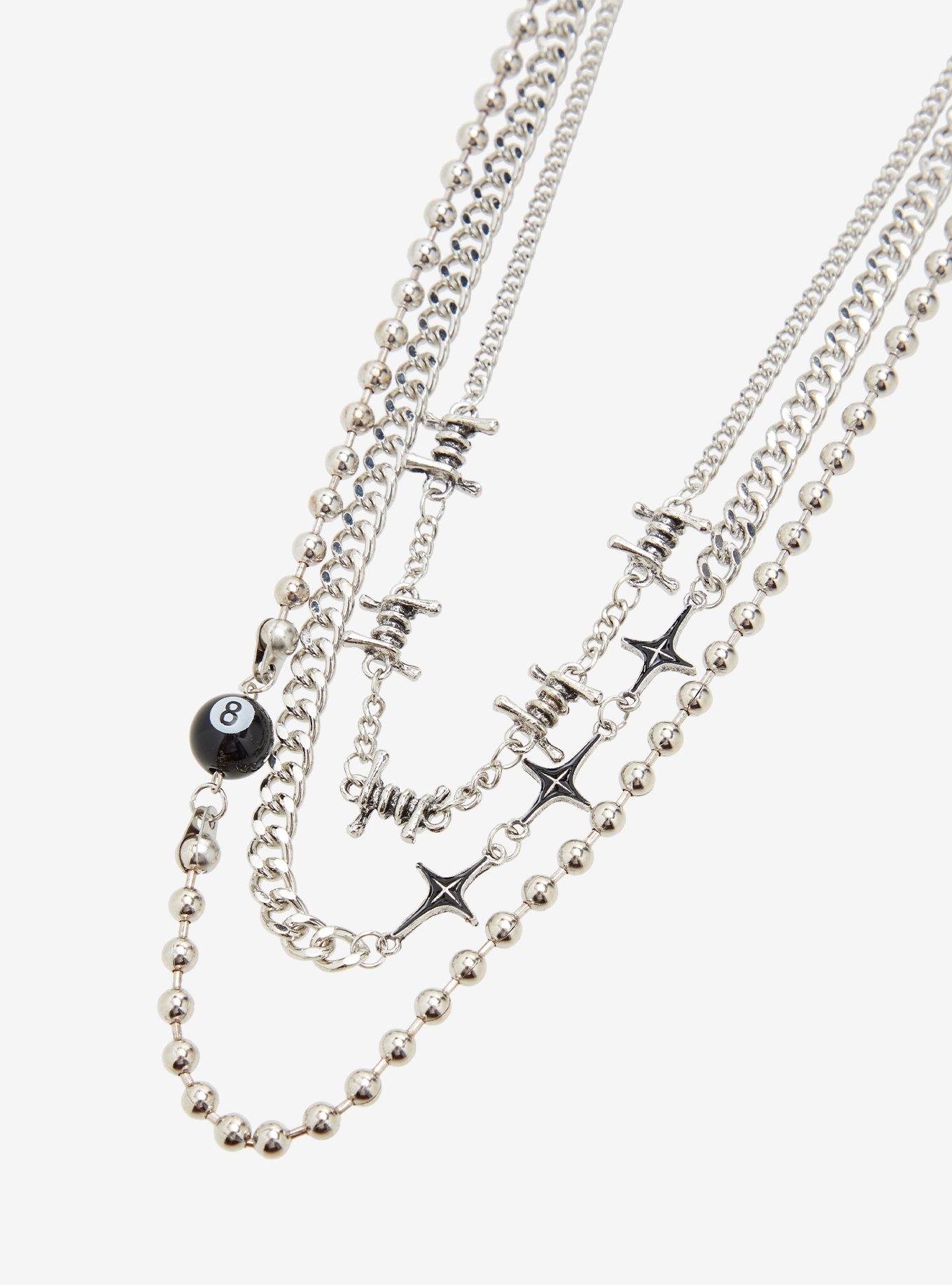 Social Collision Star 8-Ball Necklace Set, , alternate - view 3