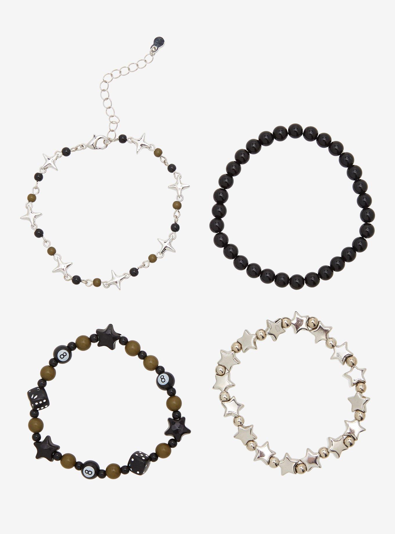 Social Collision 8-Ball Star Bracelet Set, , hi-res