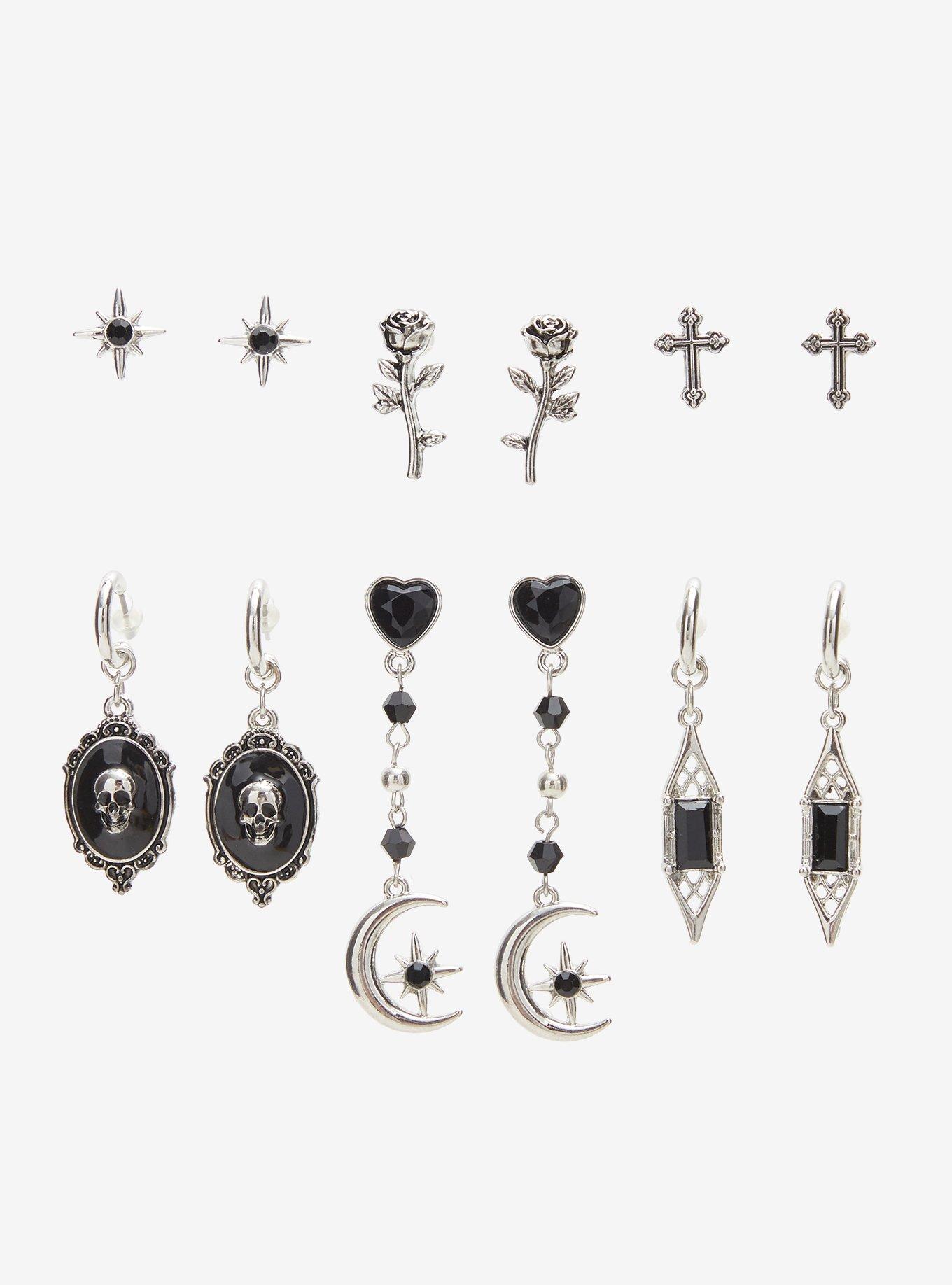 Cosmic Aura Dark Witch Earring Set, , hi-res