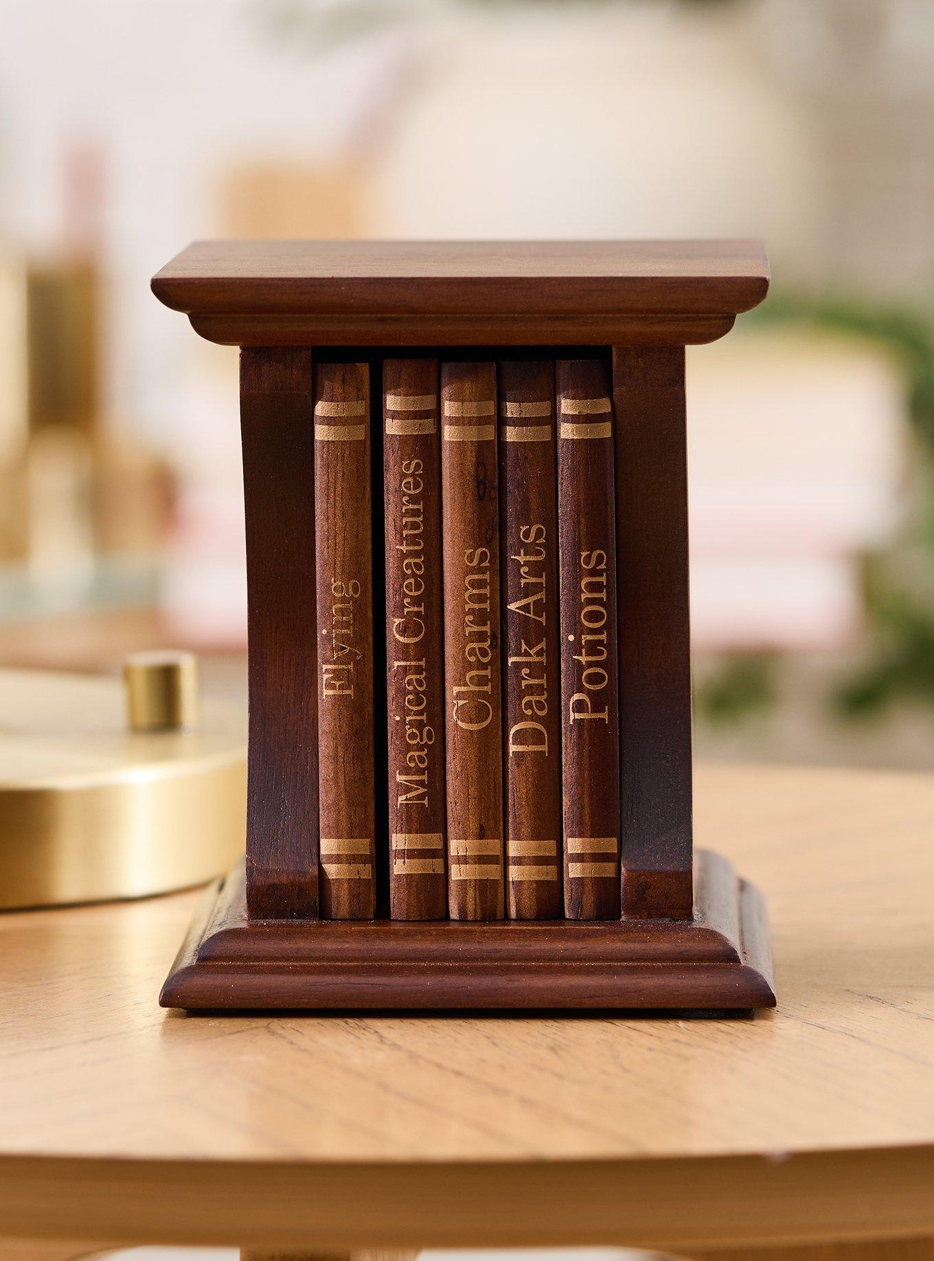 Harry Potter Wooden Bookcase Coaster Set - BoxLunch Exclusive, , alternate - view 2