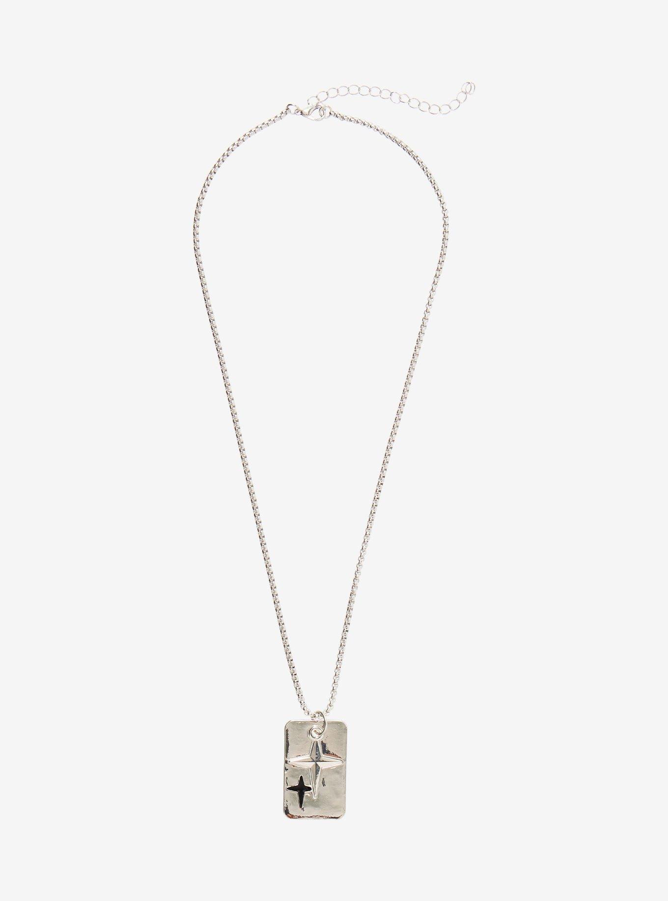 Social Collision Star Dog Tag Necklace, , hi-res