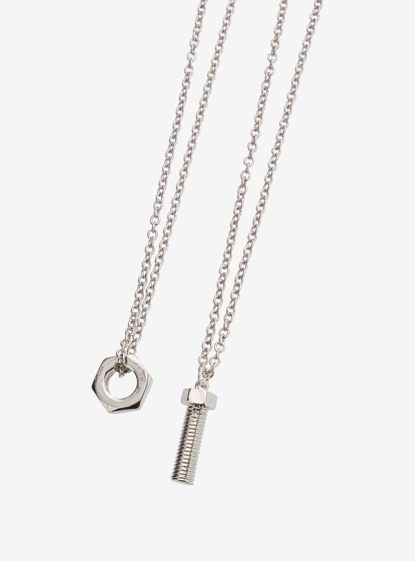 Social Collision Bolt Best Friend Necklace Set, , alternate - view 3