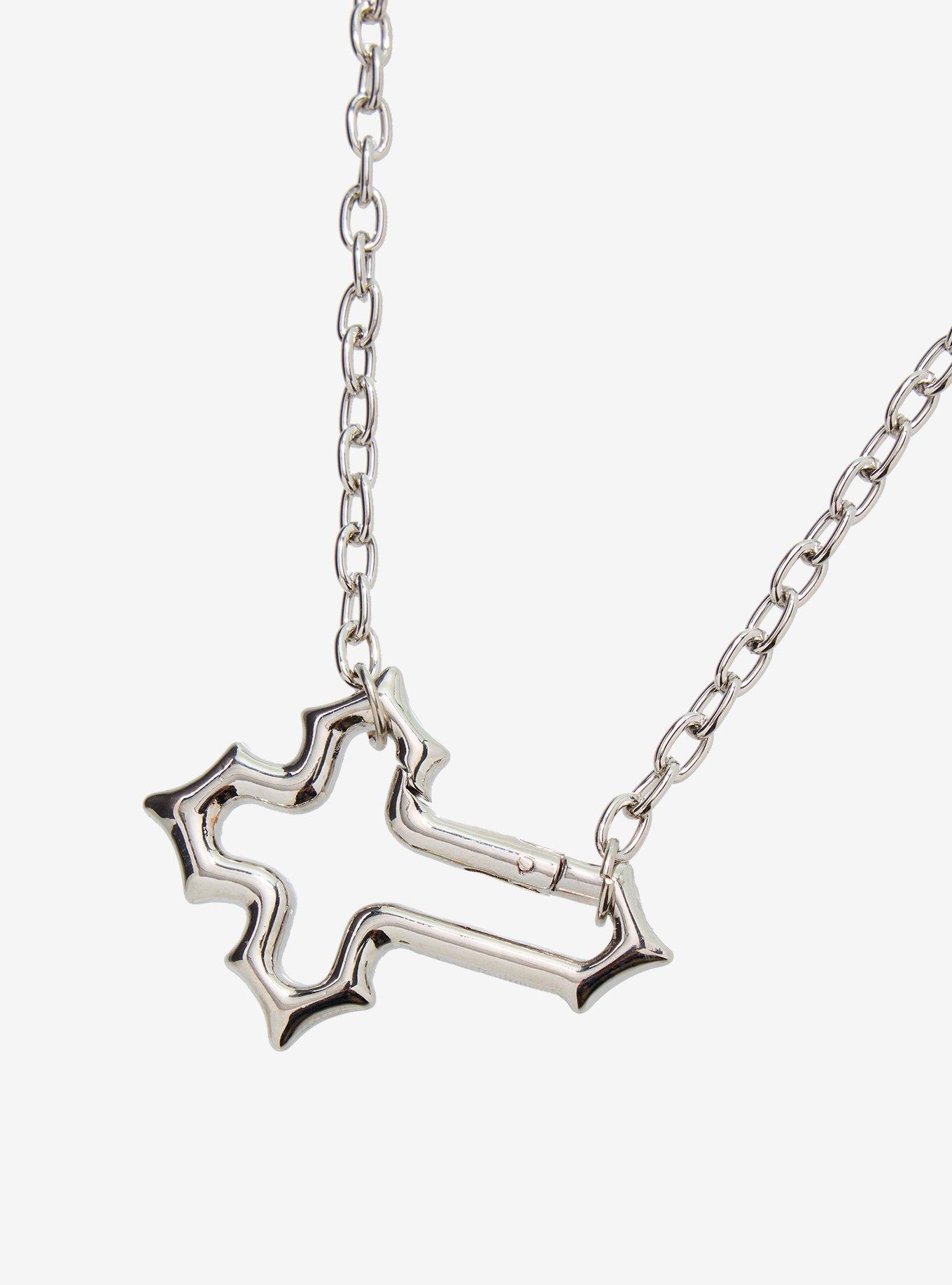 Social Collision Cross Carabiner Necklace, , alternate - view 3